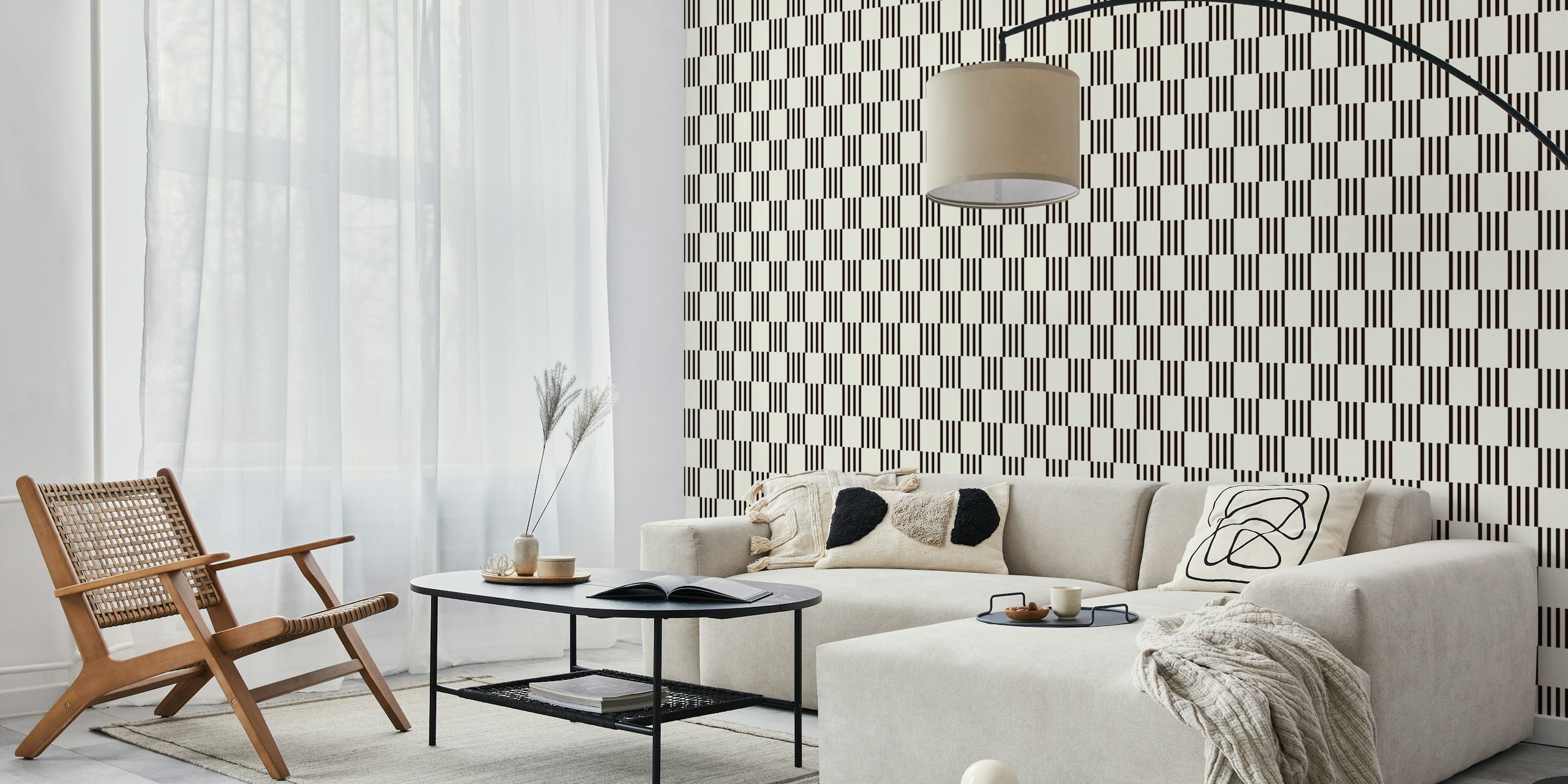 Artisan Minimalist Stripes tapet i ett rum