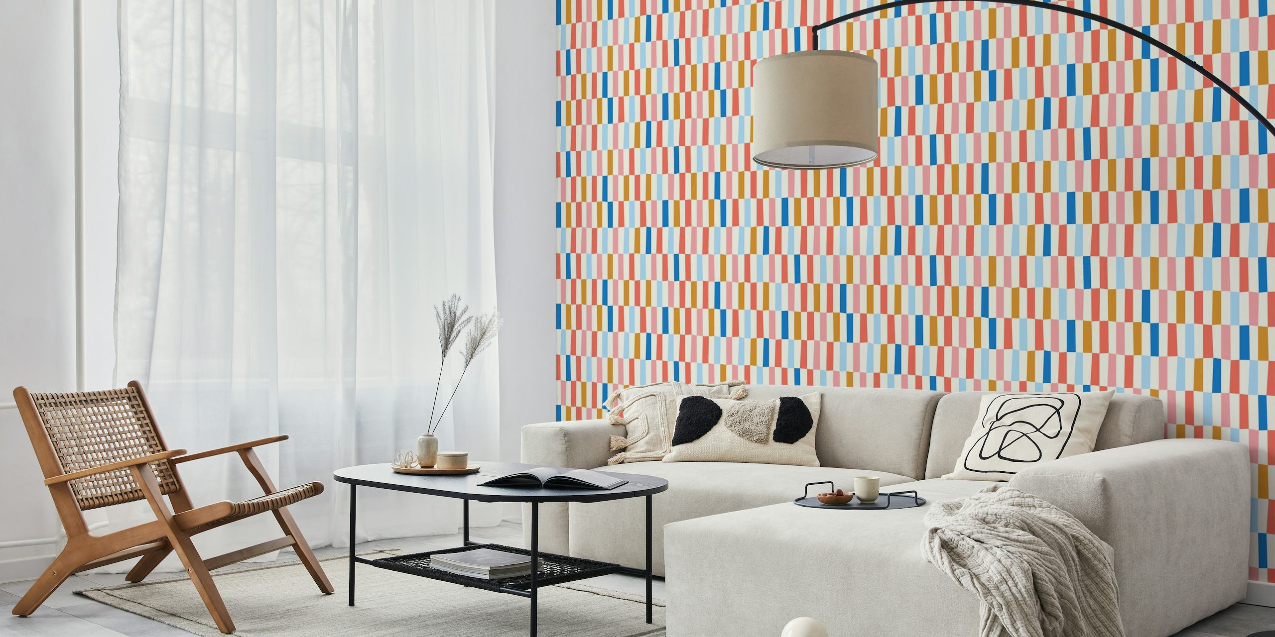 Stripes of color wallpaper