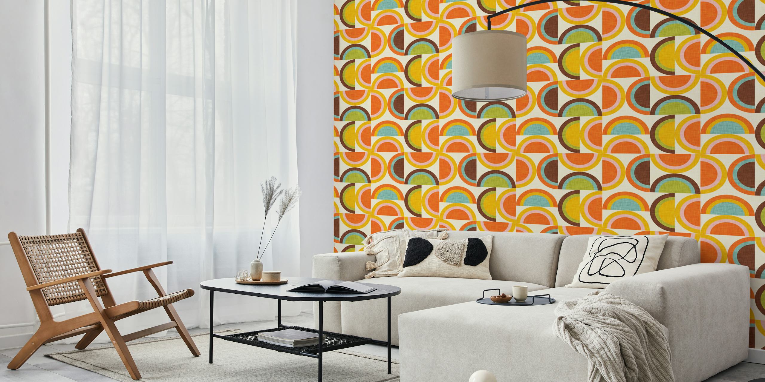 70s Semi-Rainbow Pearl tapet i et rom