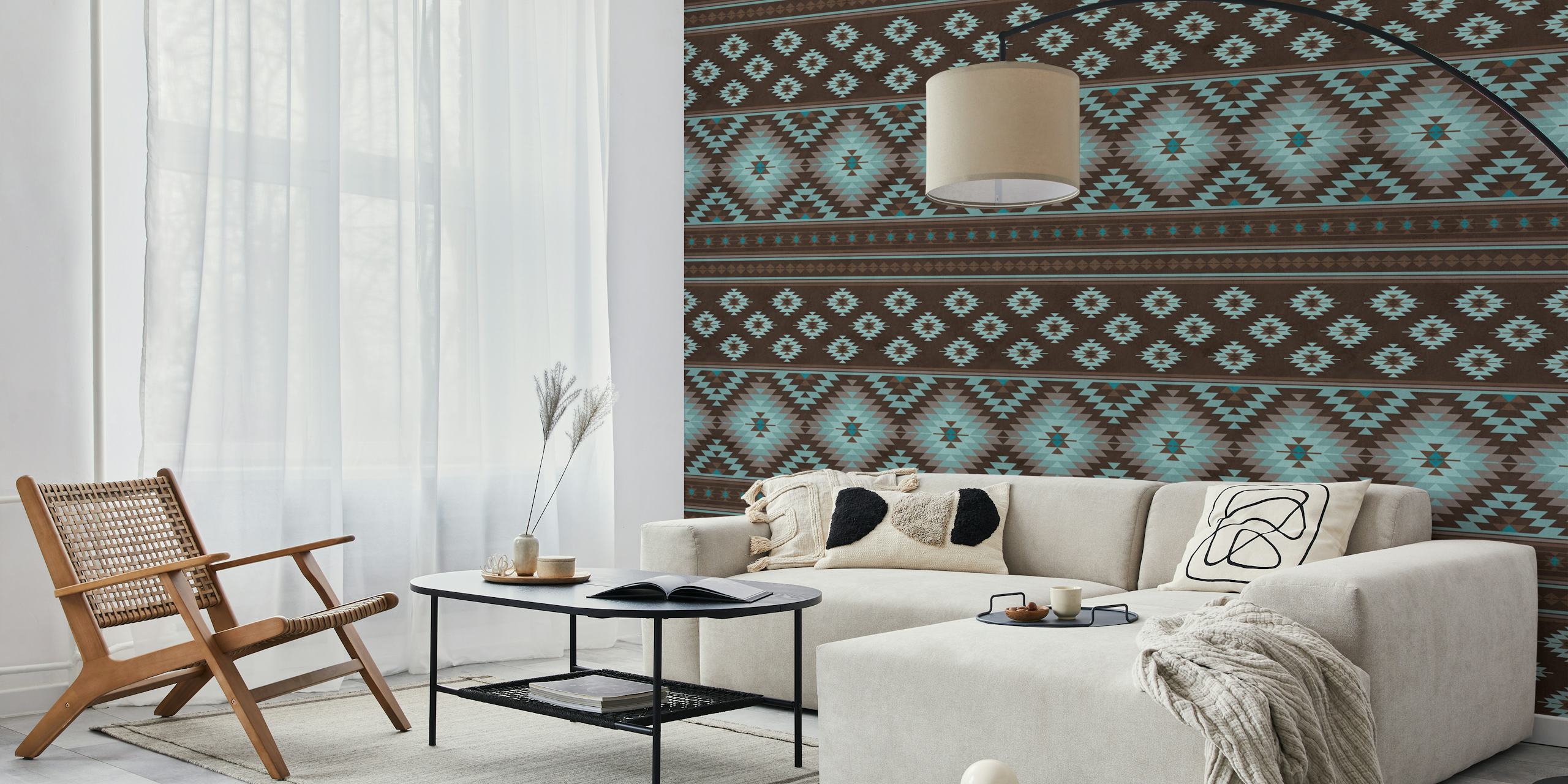 Kilim stripes i ett rum