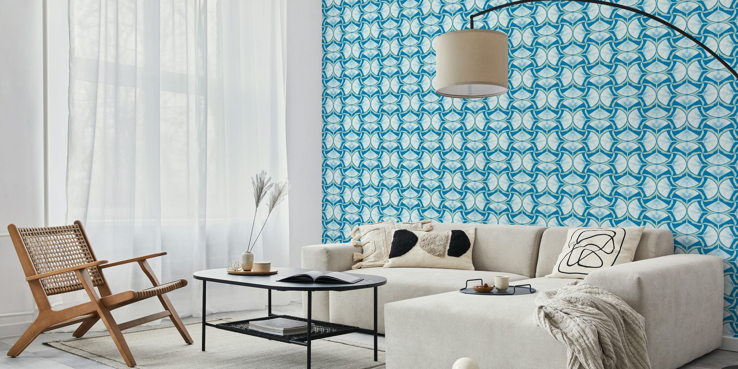 Ultra steady florals - blue - GD23-A49 wallpaper