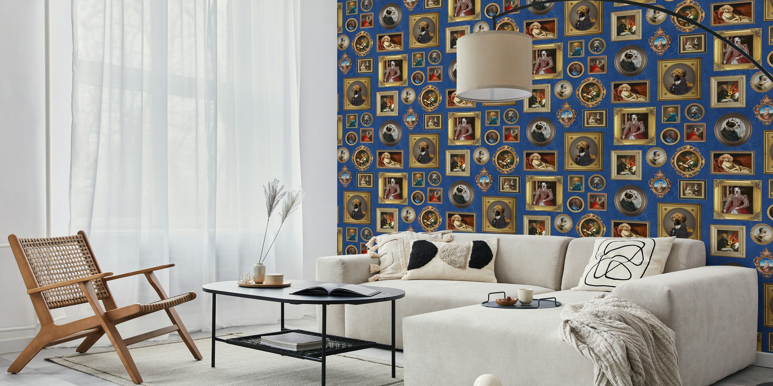 Dog Lovers Portrait Collection wallpaper in a room
