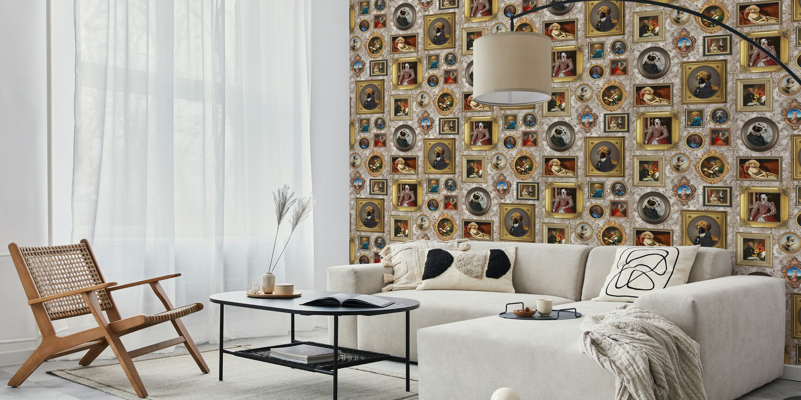 Dog Lovers Portrait Collection wallpaper in room