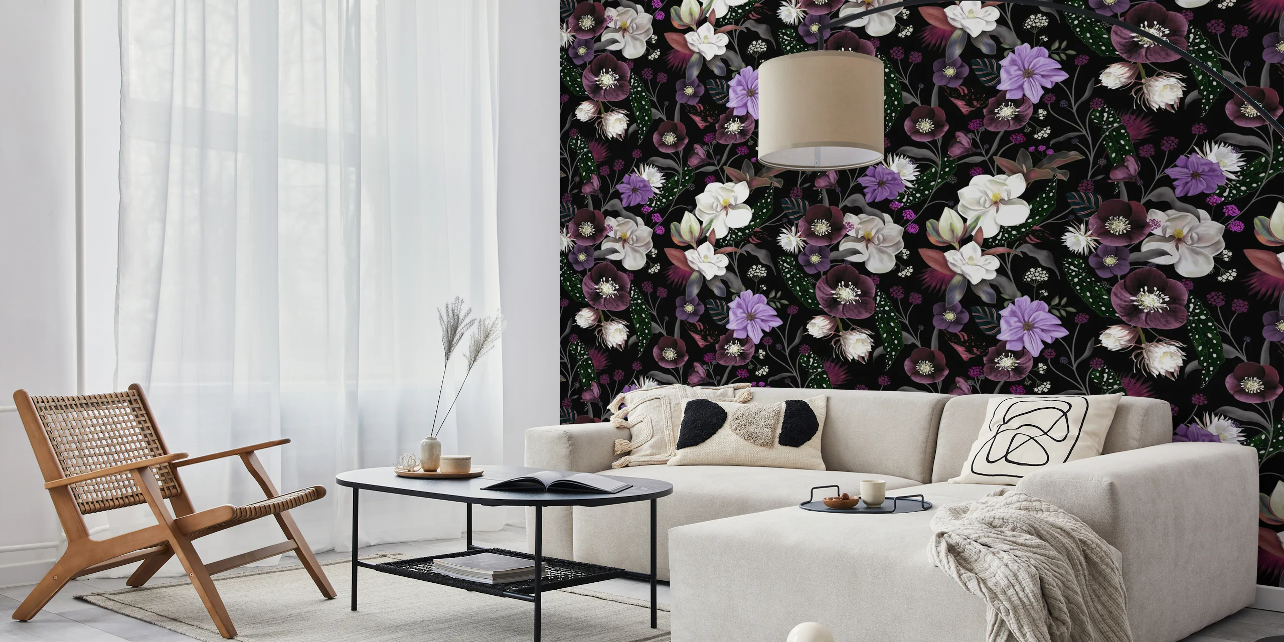 Botanical Dream Pattern Wallpaper | happywall.com