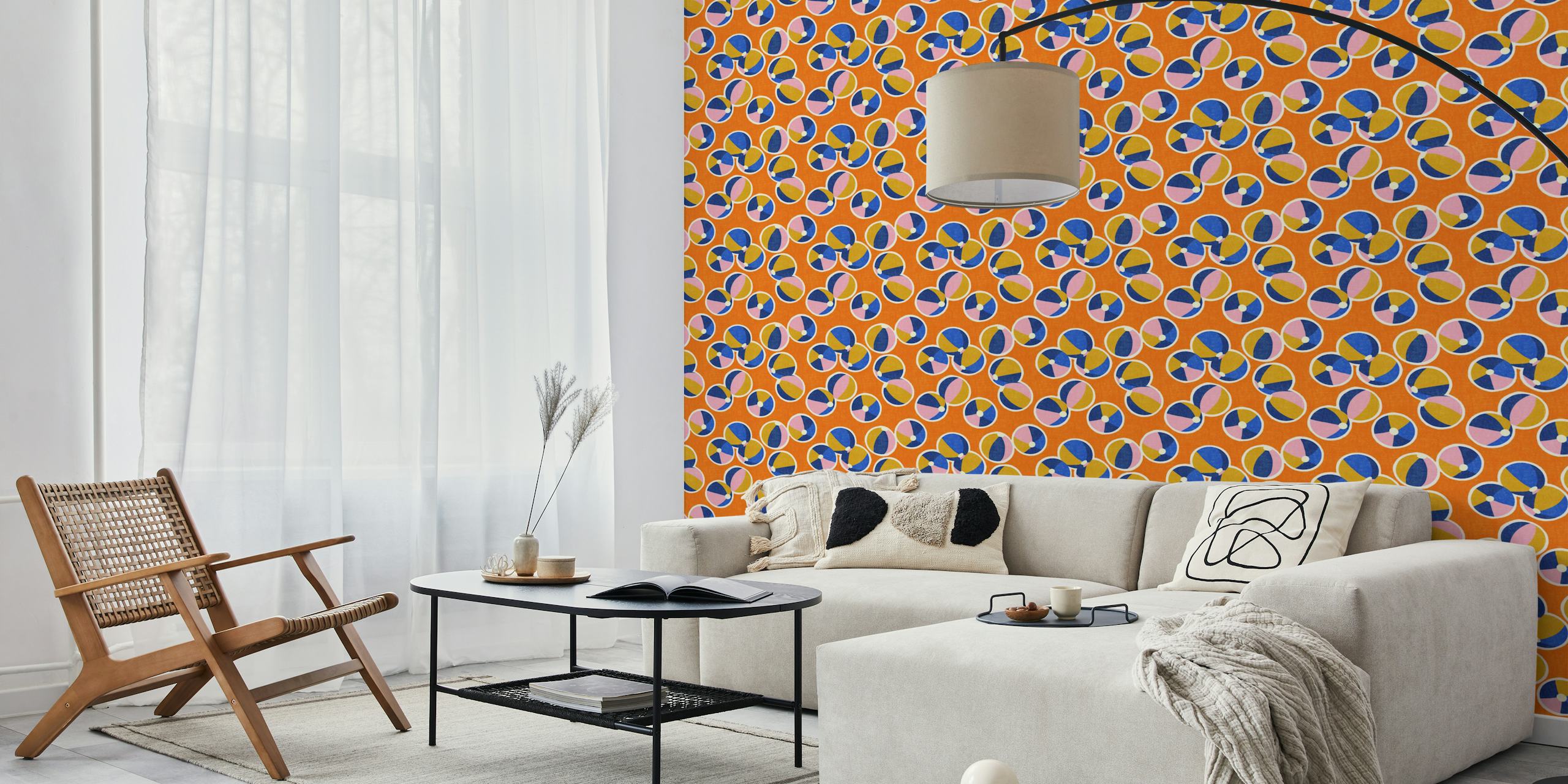 Marfa wallpaper design in a room setup