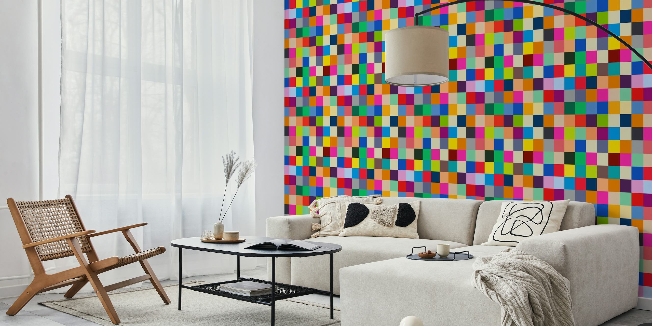 COLOURS OF THE EAST Geometric Mosaic - Large wallpaper