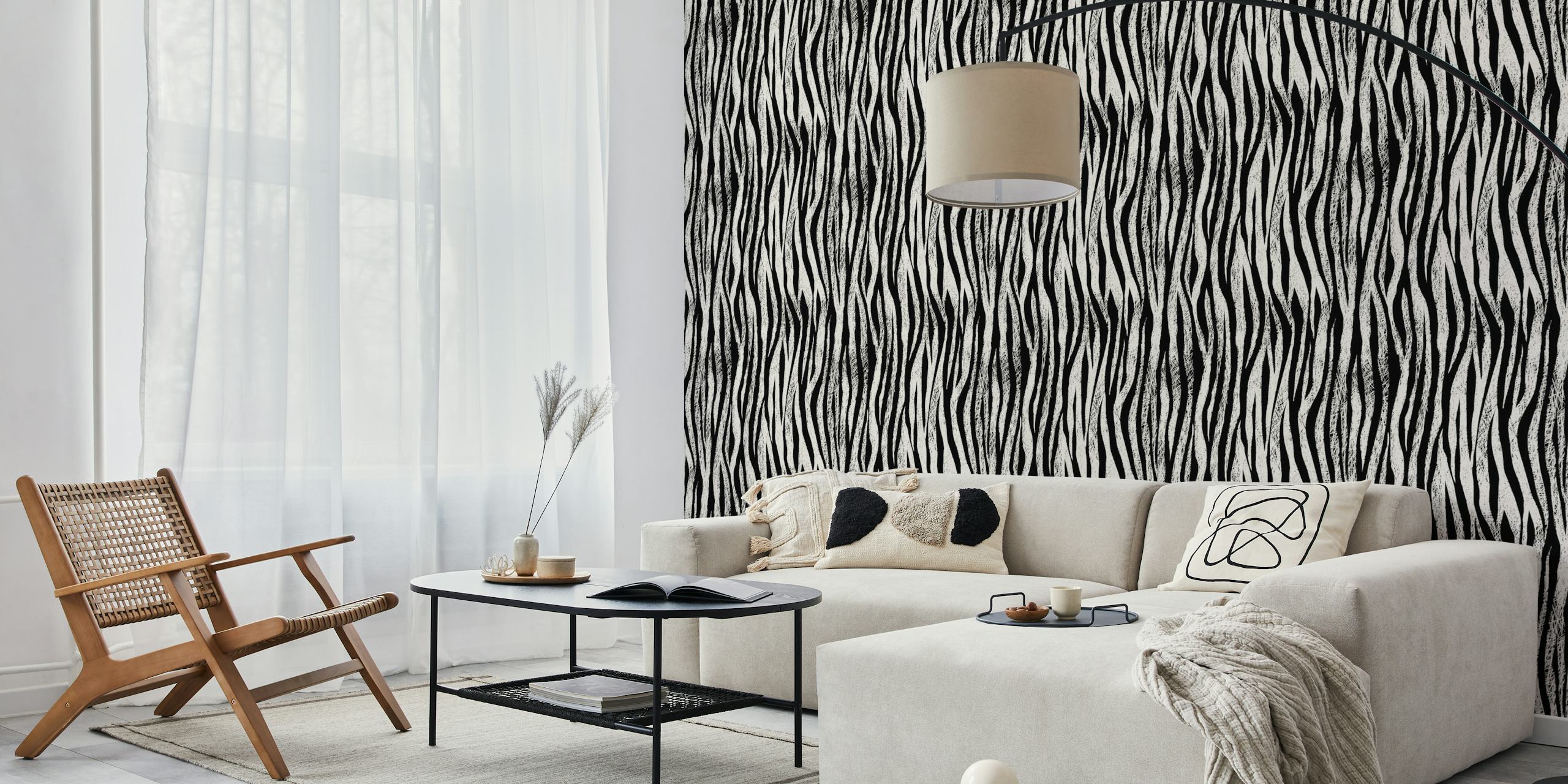 Black Forest Stripes tapet i et rum