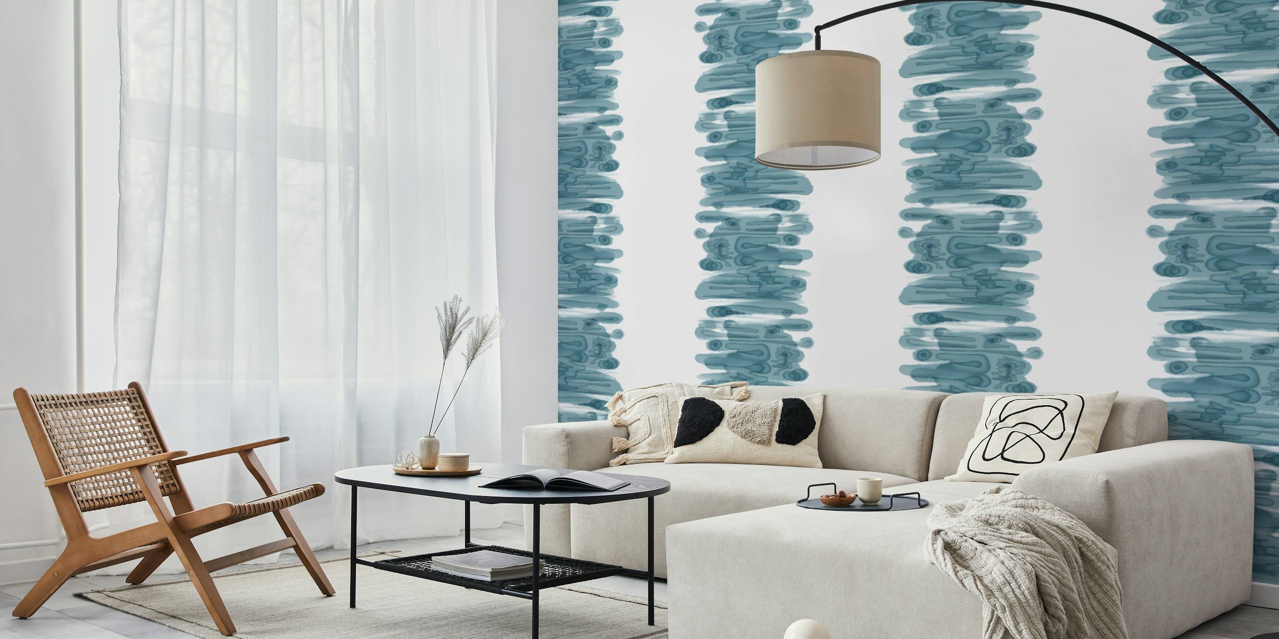 Σκοτεινό teal blue σχέδιο