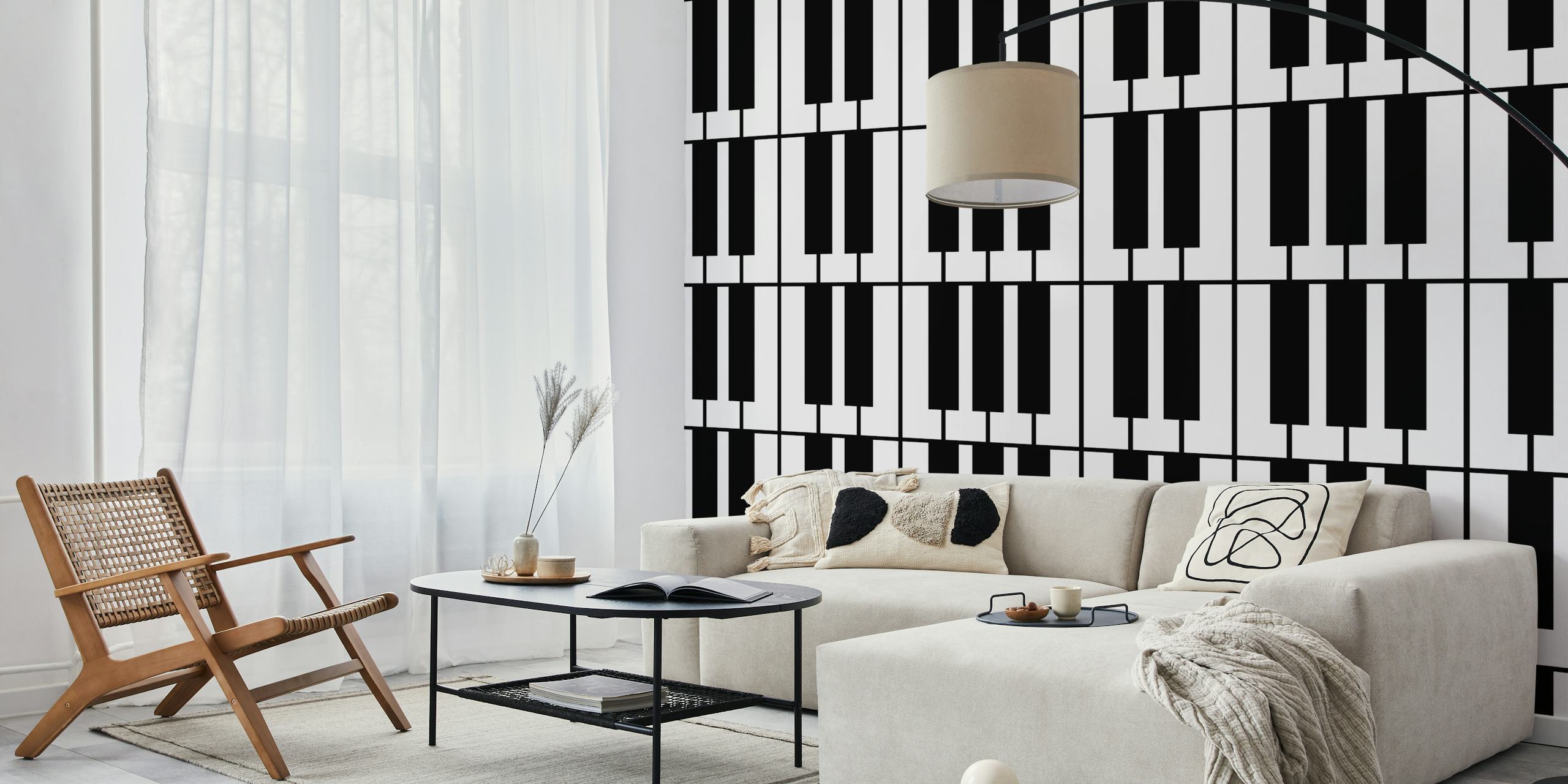 Piano Keyboard Pattern Wallpaper - Happywall.com