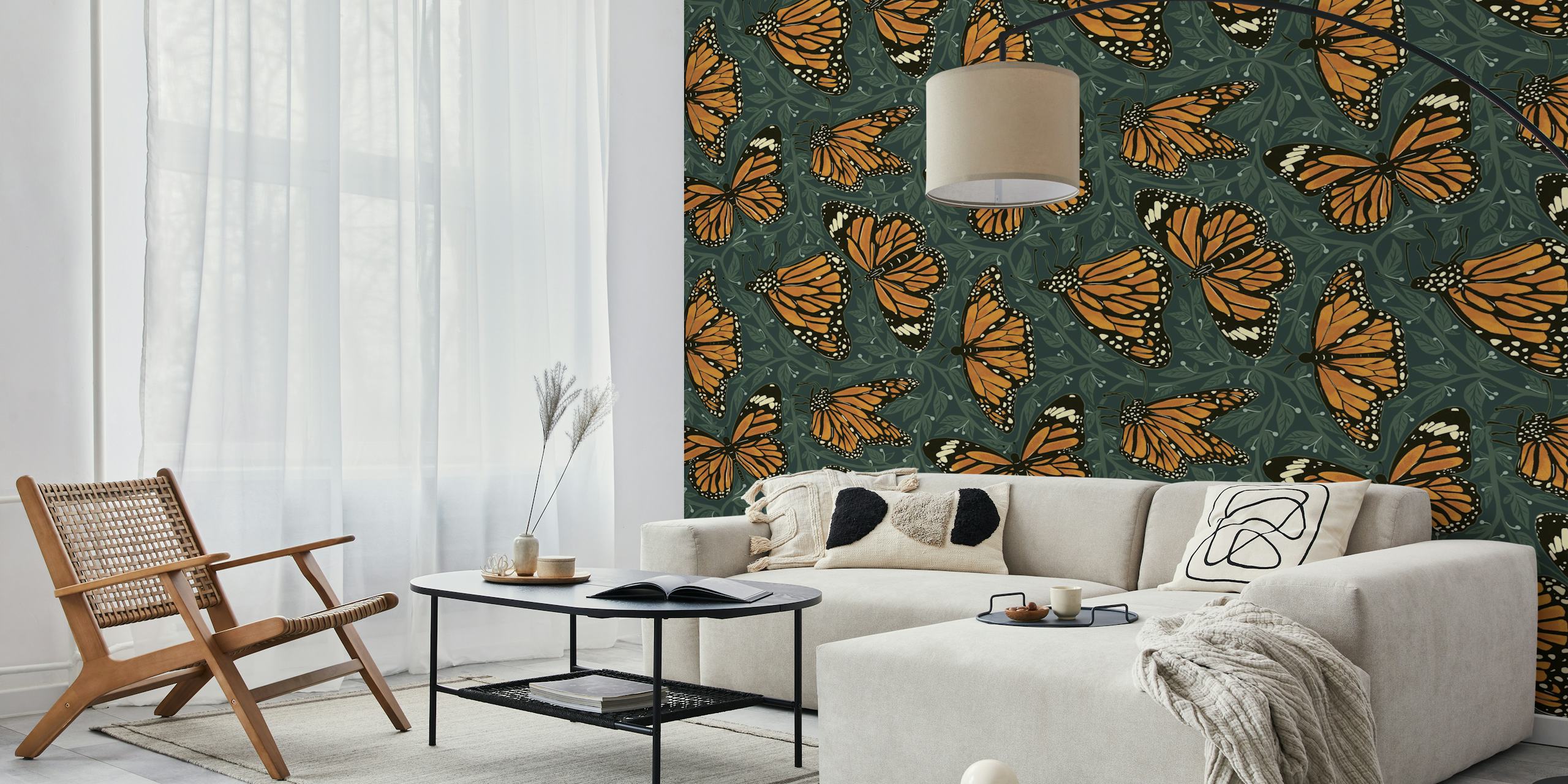 Papier peint Monarch Madness avec des papillons