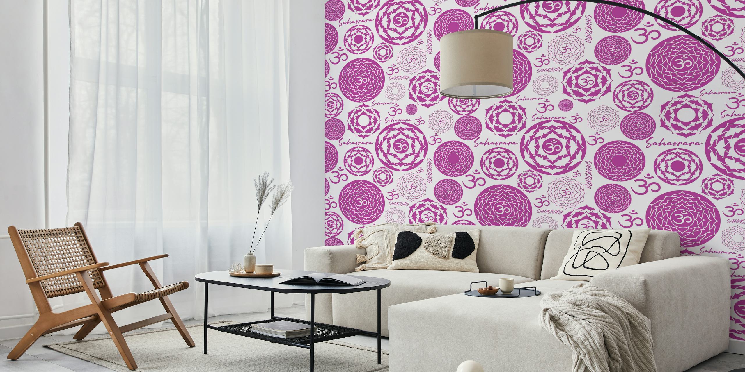 Crown Sahasrara Chakra wallpaper in a room