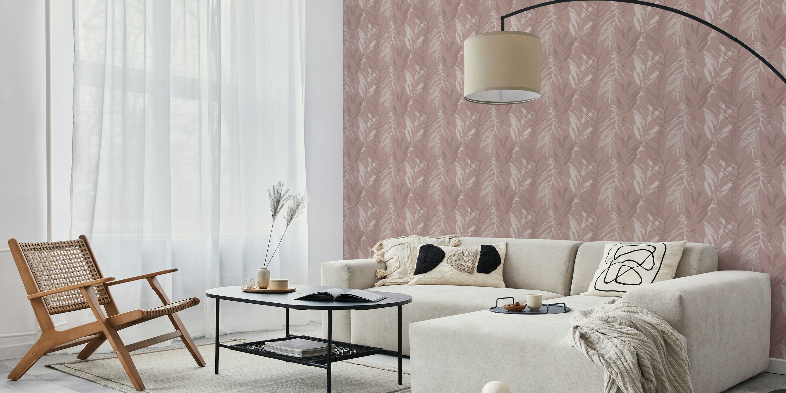 Summervibes Wallcovering in a room setting