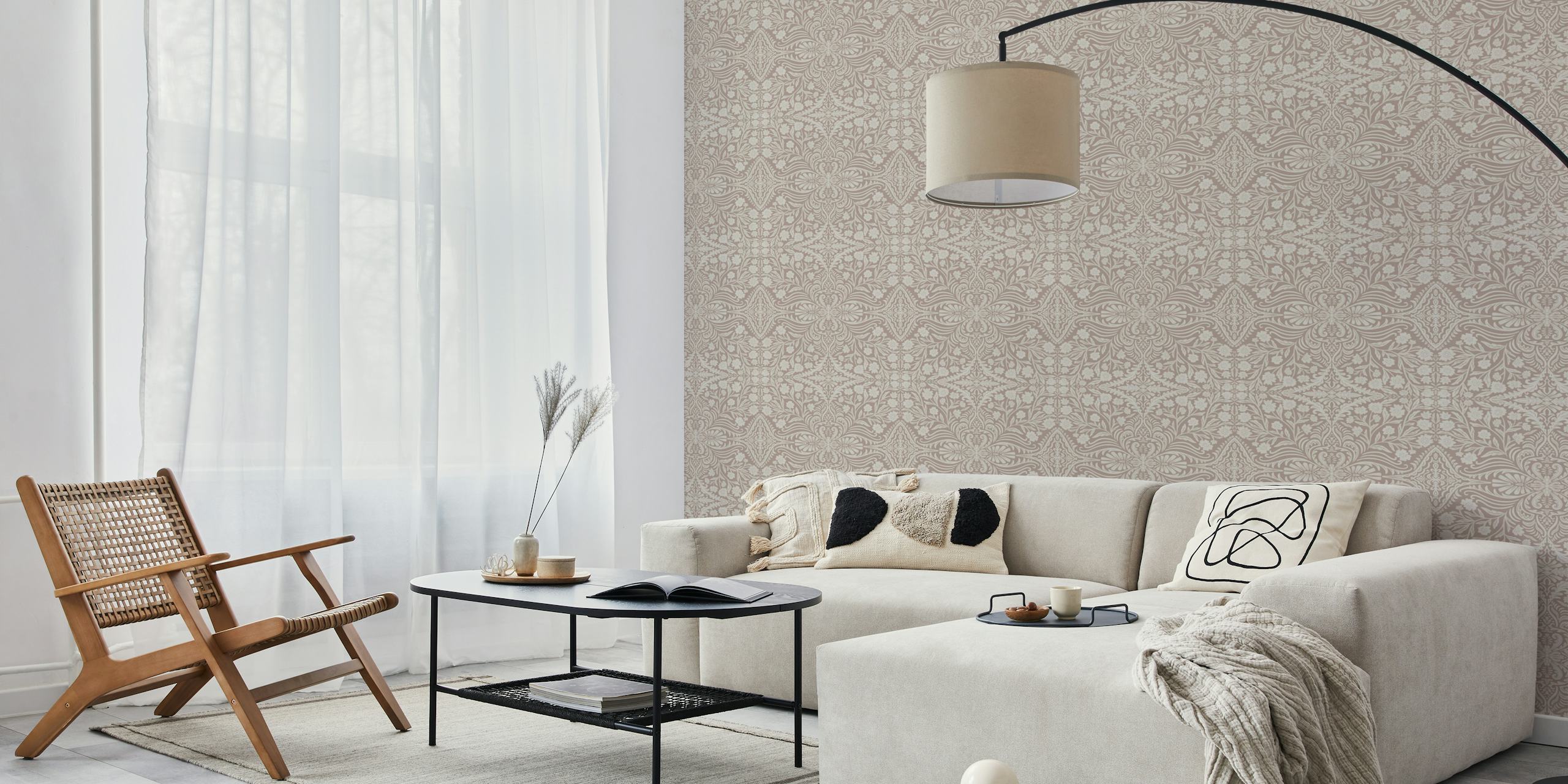 Design de papel de parede Elegant Floral Symphony