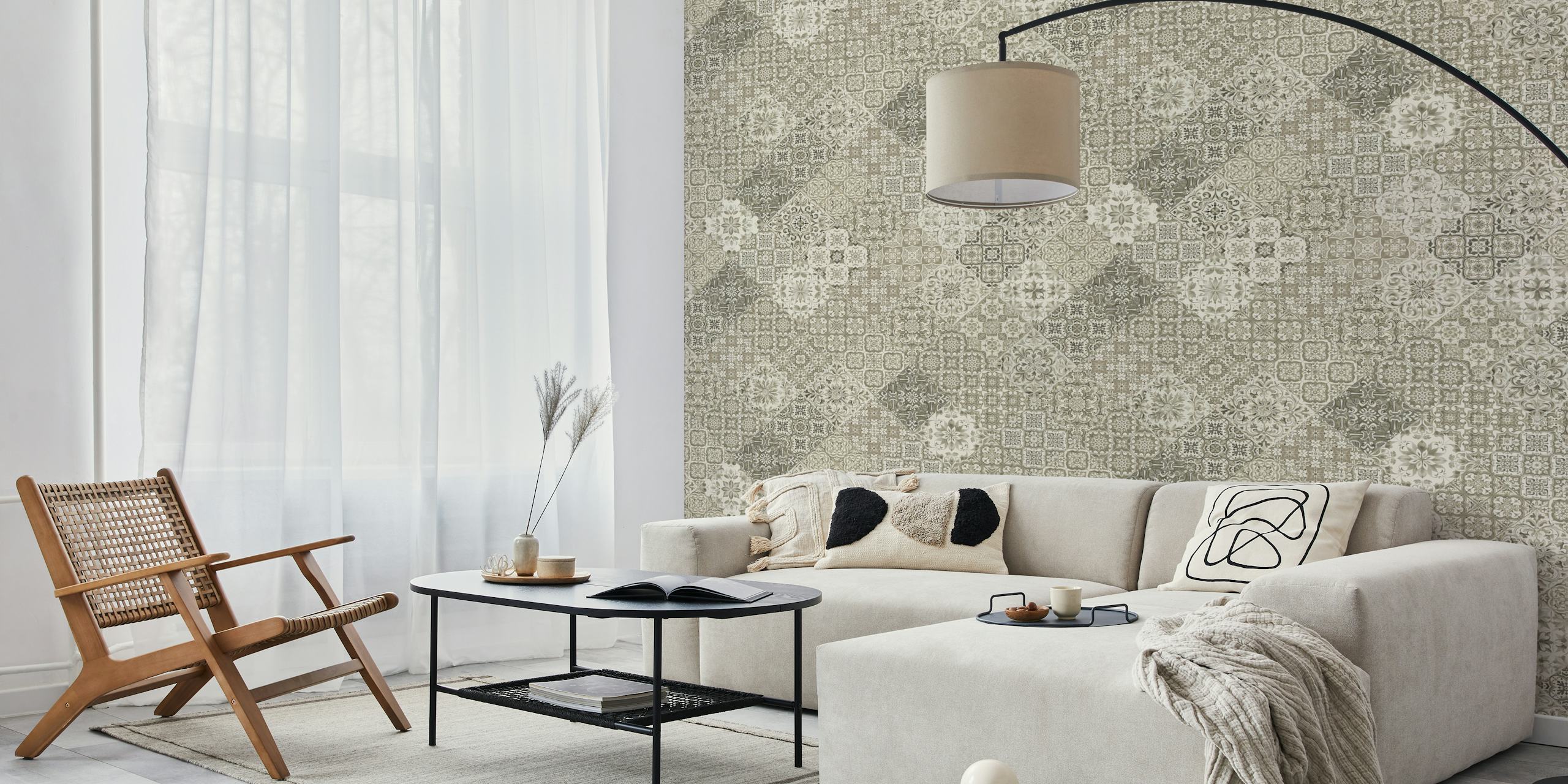 Antique Moroccan Tile Impressions in einem Raum