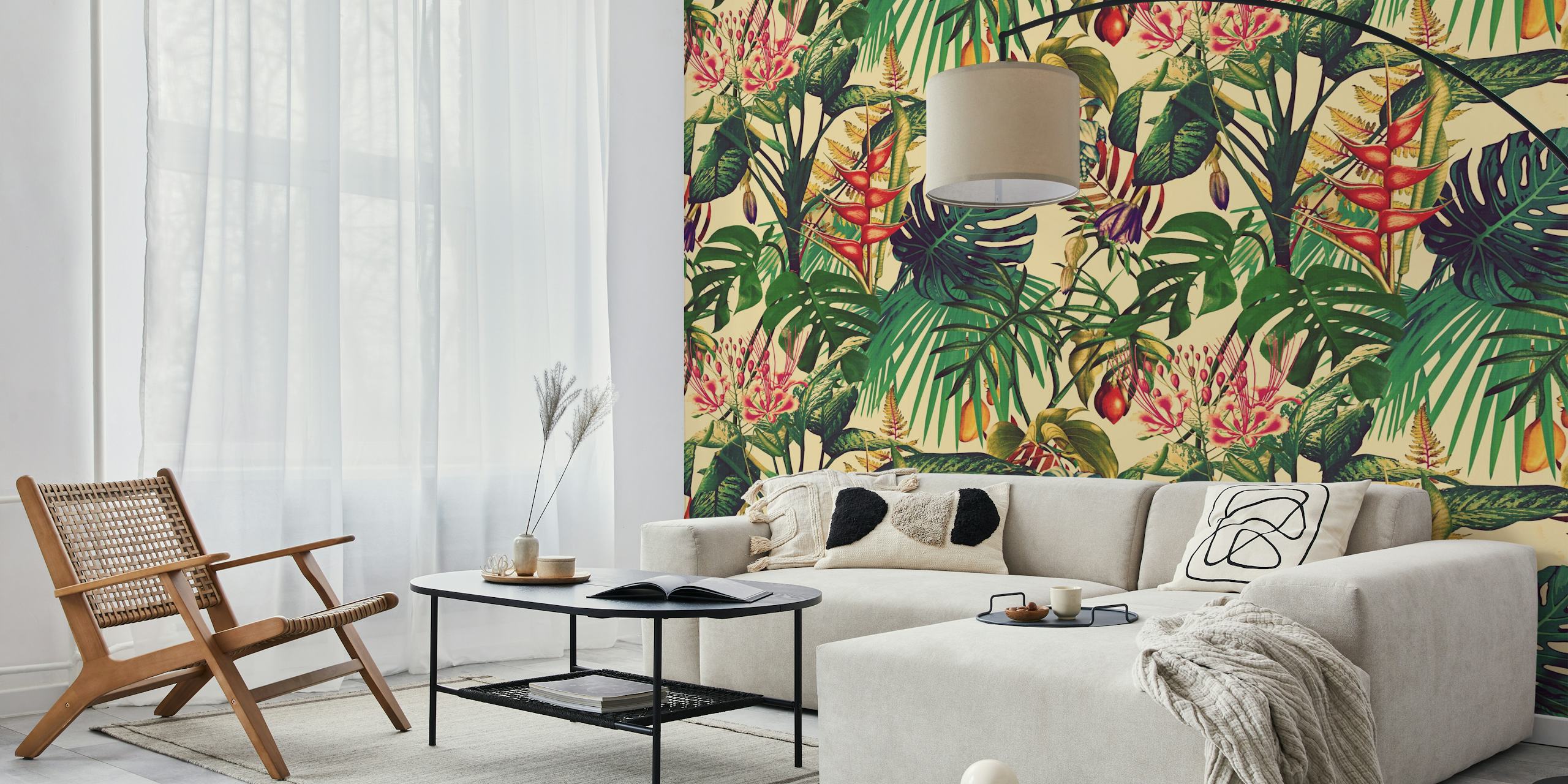 Tropical Botanica ταπετσαρία σε έναν χώρο