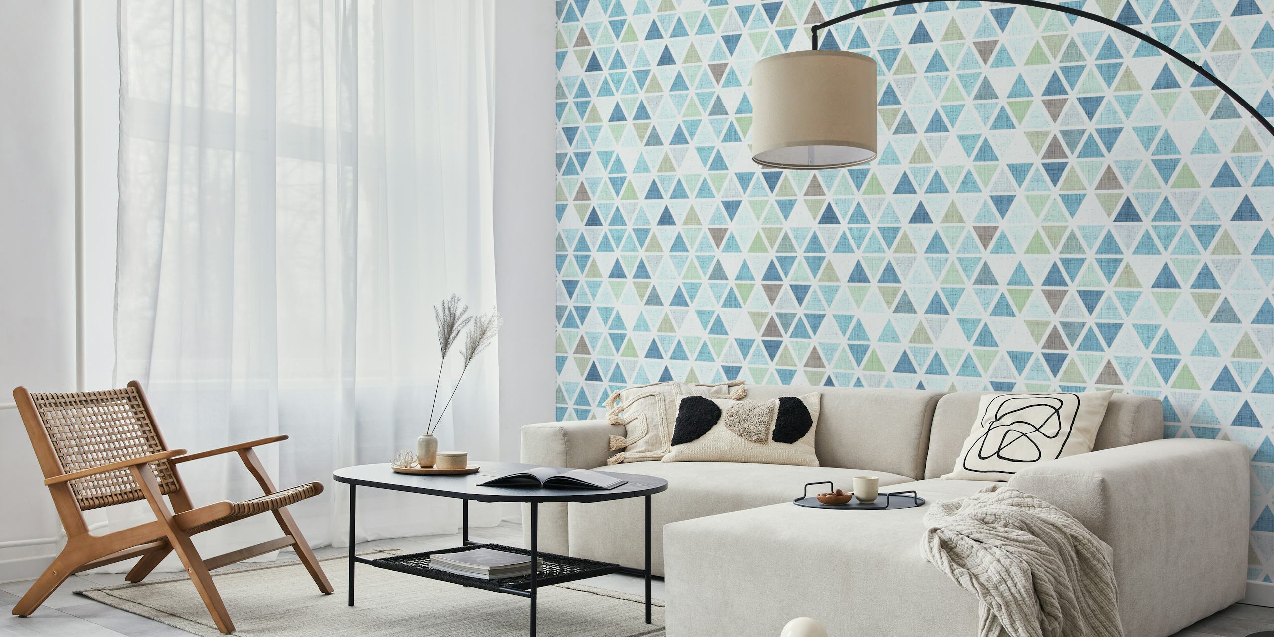 Neutral Triangles05 tapet i et moderne rom