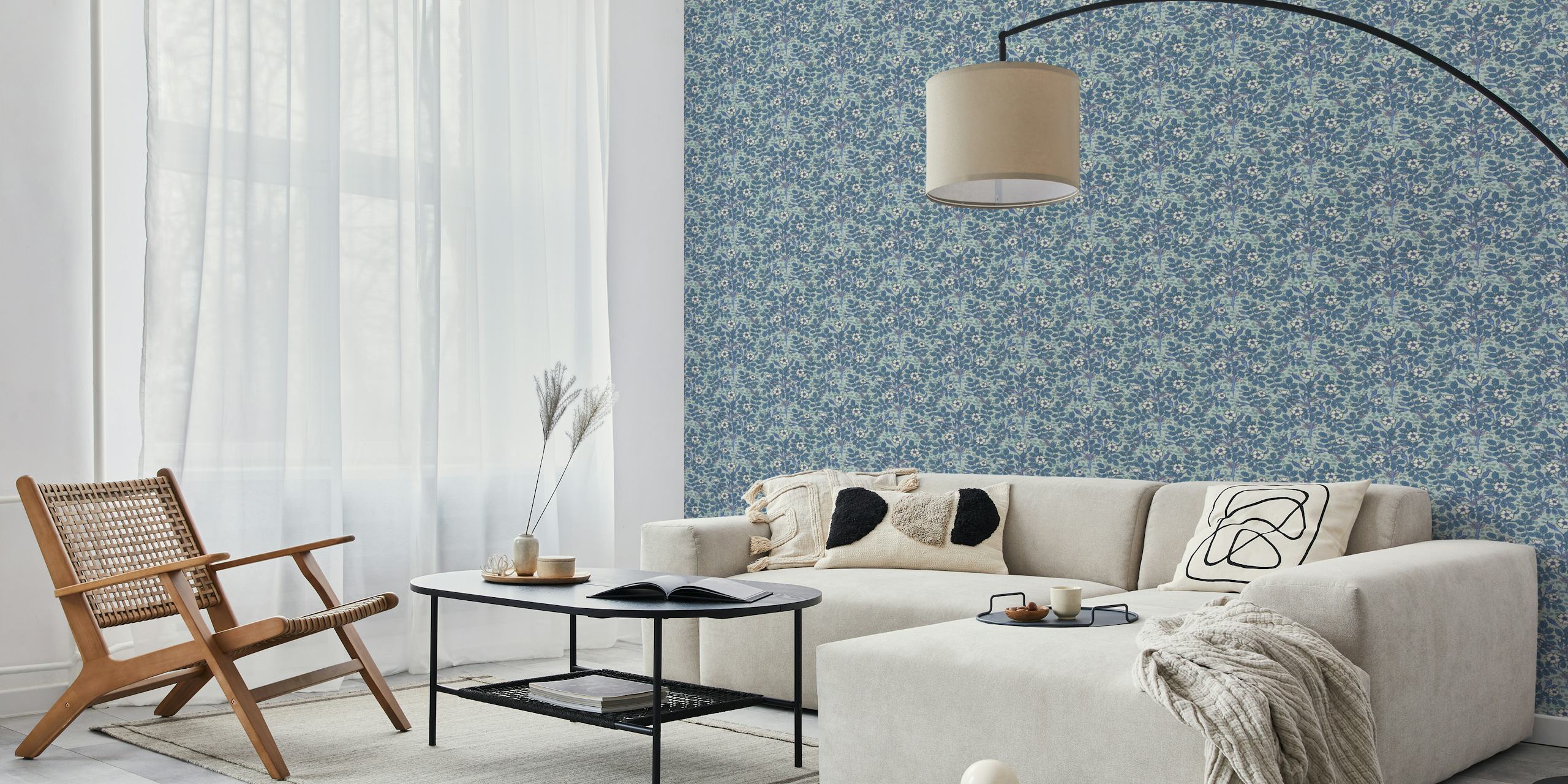 Maurice Pillard Wild Rose Pattern tapet i rum