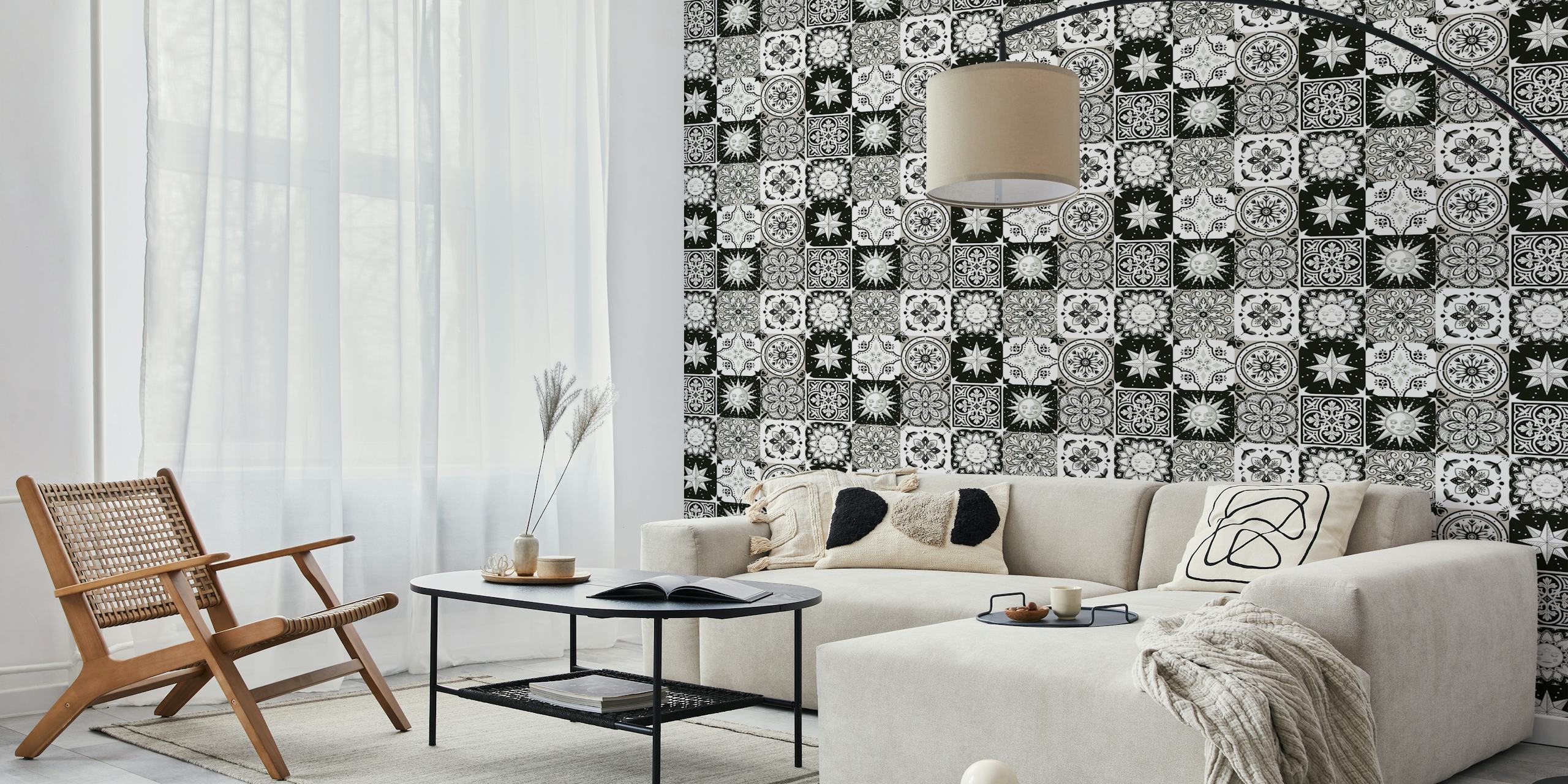 Whimsigothic black and white wallpaper u sobi