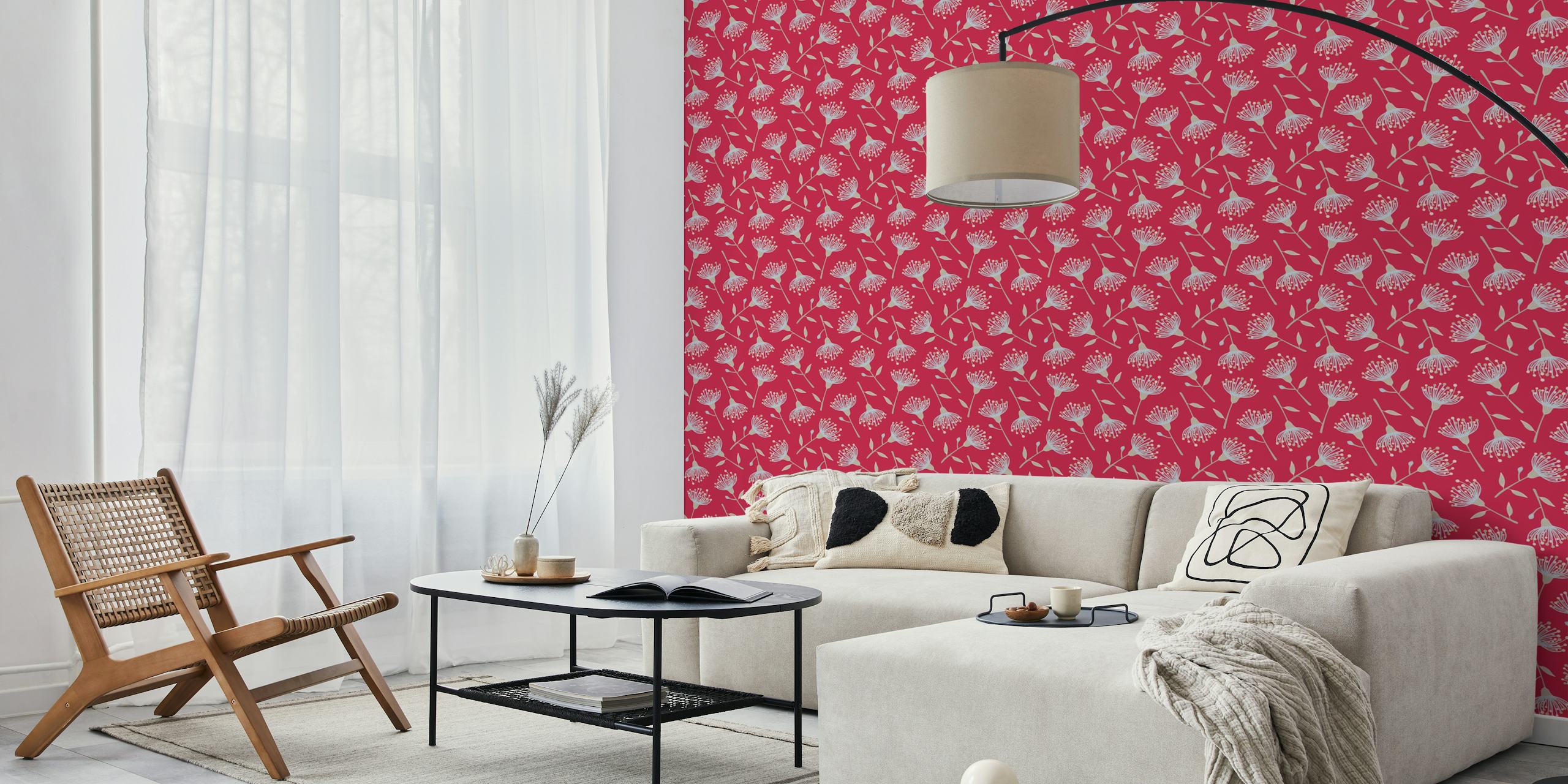 Eucalyptus floral - Magenta Red