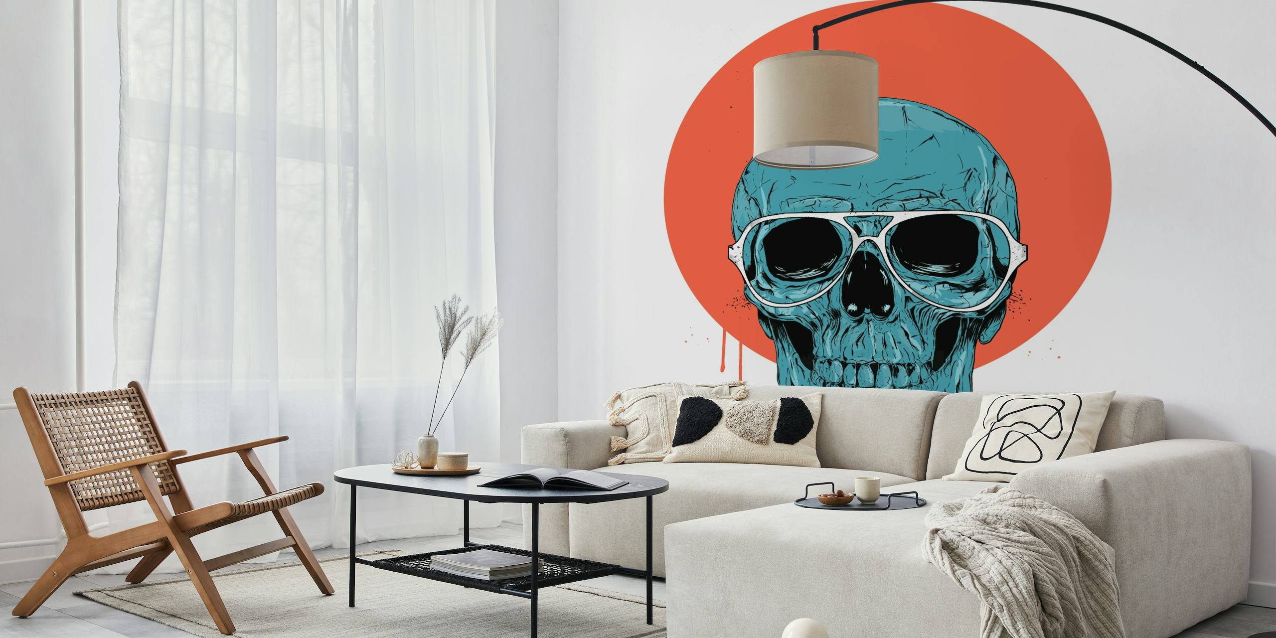 Blue skull II wallpaper