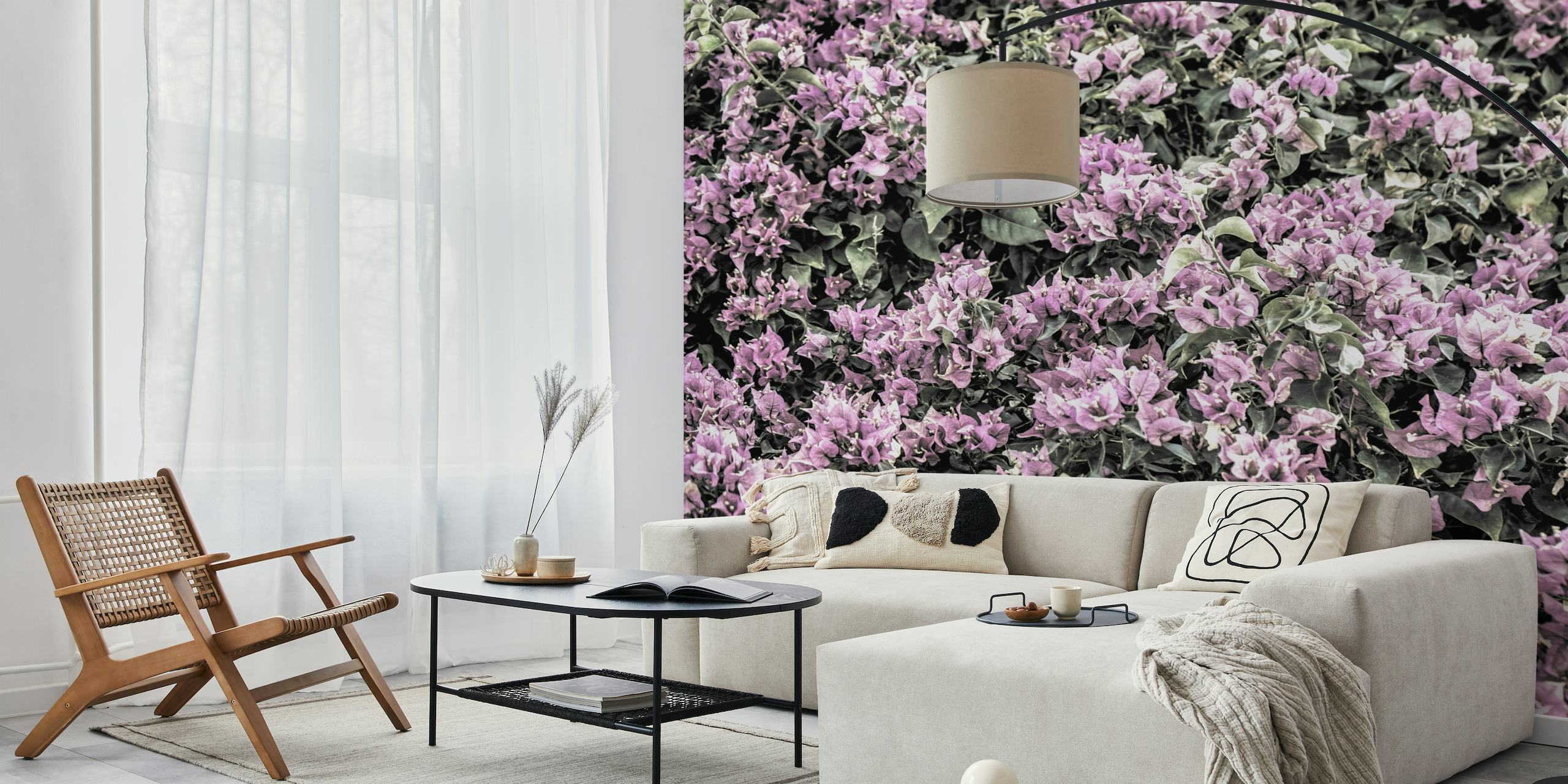 Muted Bougainvillea Photograph behang