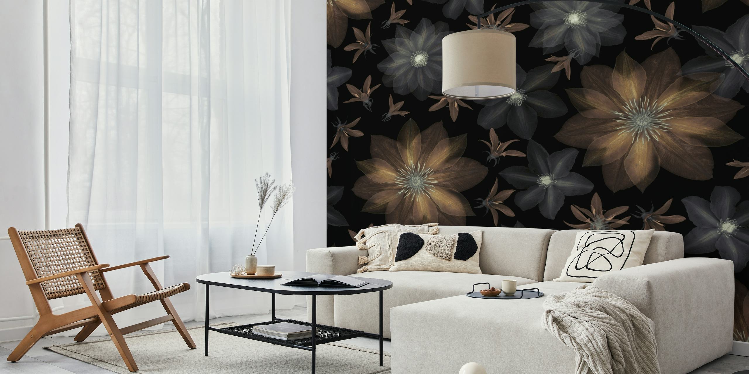 Clematis flowers 4 wallpaper