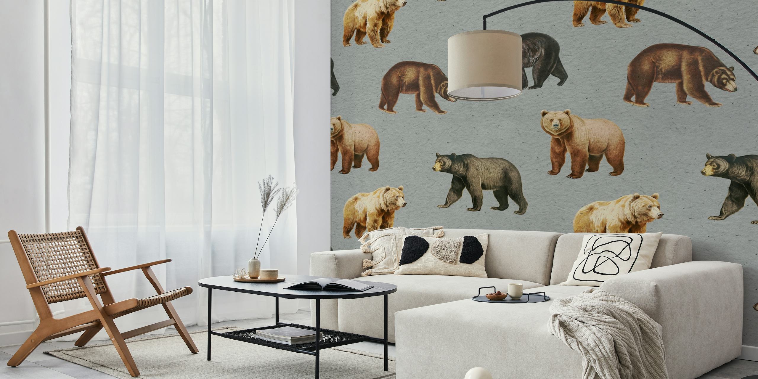 Forest Bears papel pintado