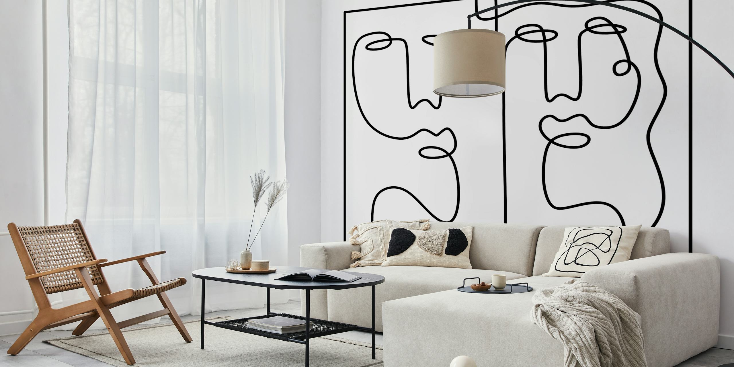 Safe Haven wallpaper in a modern room