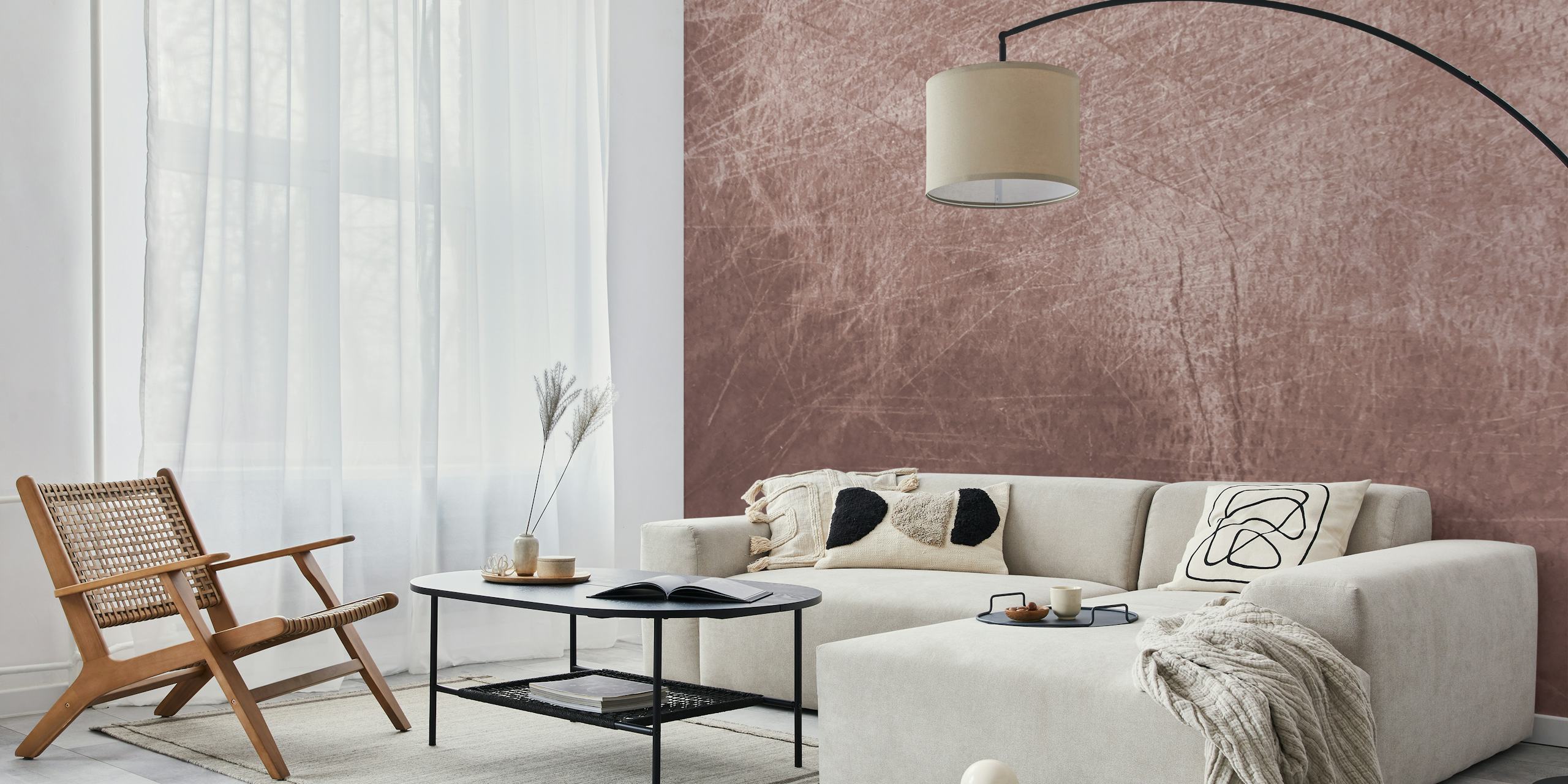 Textured terracotta grunge wallpaper in warm tones