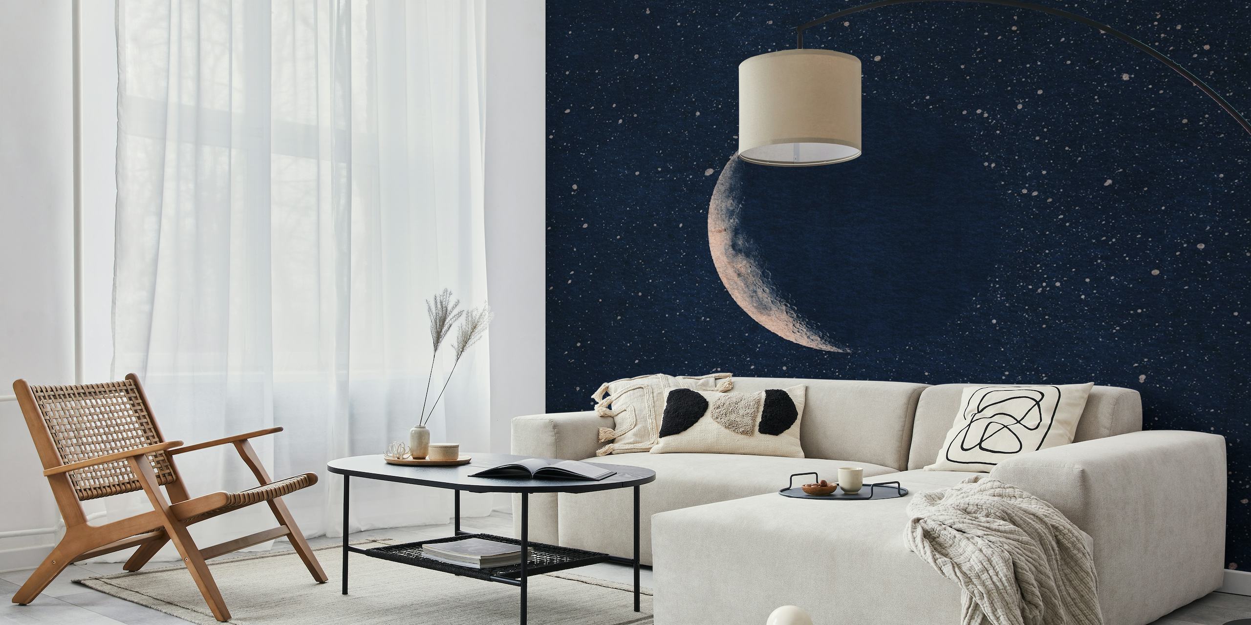 SPACE Crescent Moon wallpaper