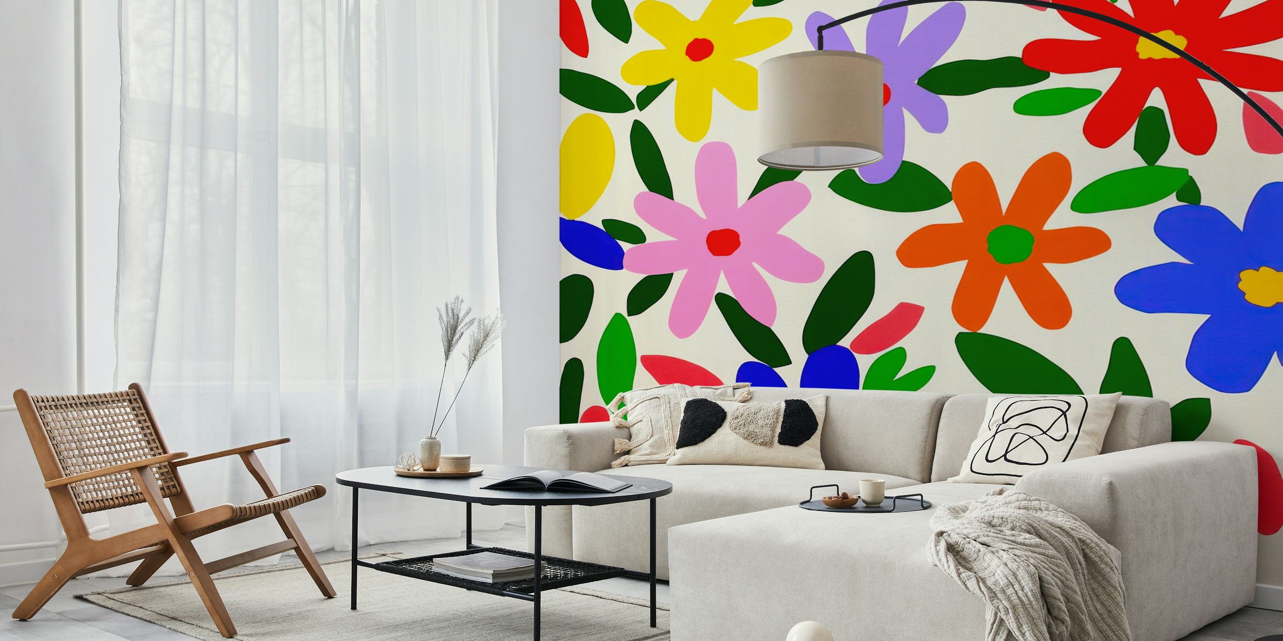 Matisse Summer Blossom Fiesta tapetti huoneessa