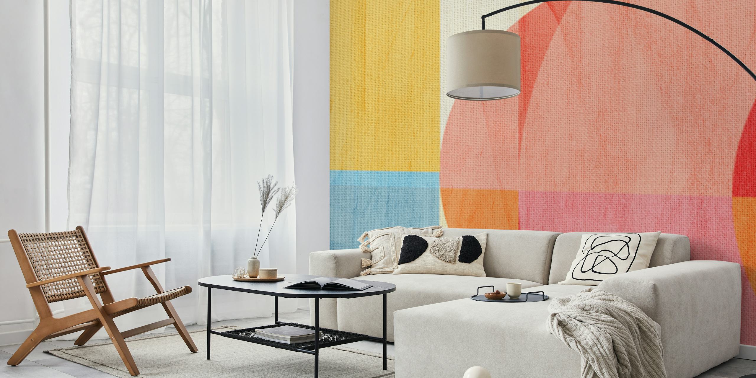 Barevné tapety Bandeira II v pokoji