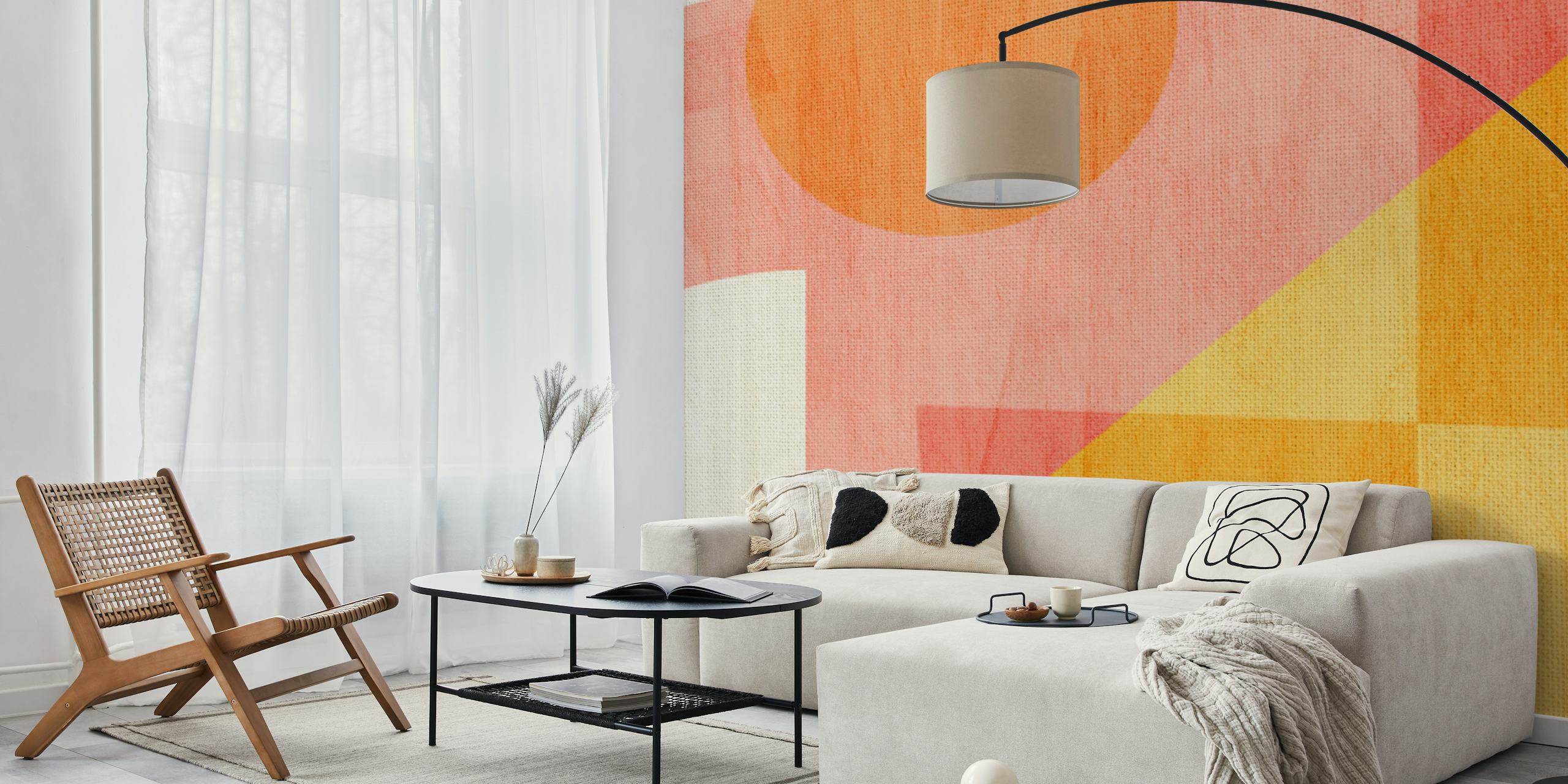 Bandeira III wallpaper in a modern setting