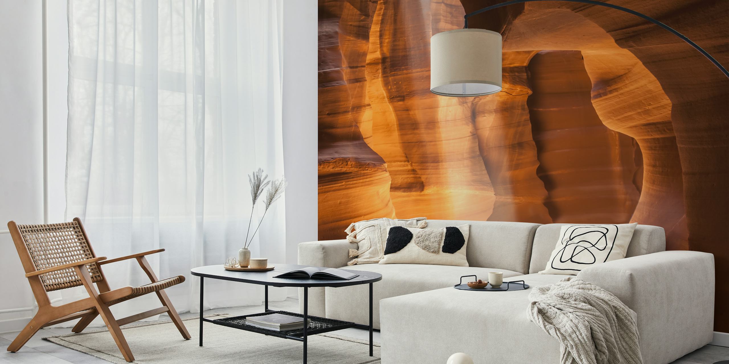 Papel de parede Antelope Canyon com raios de luz