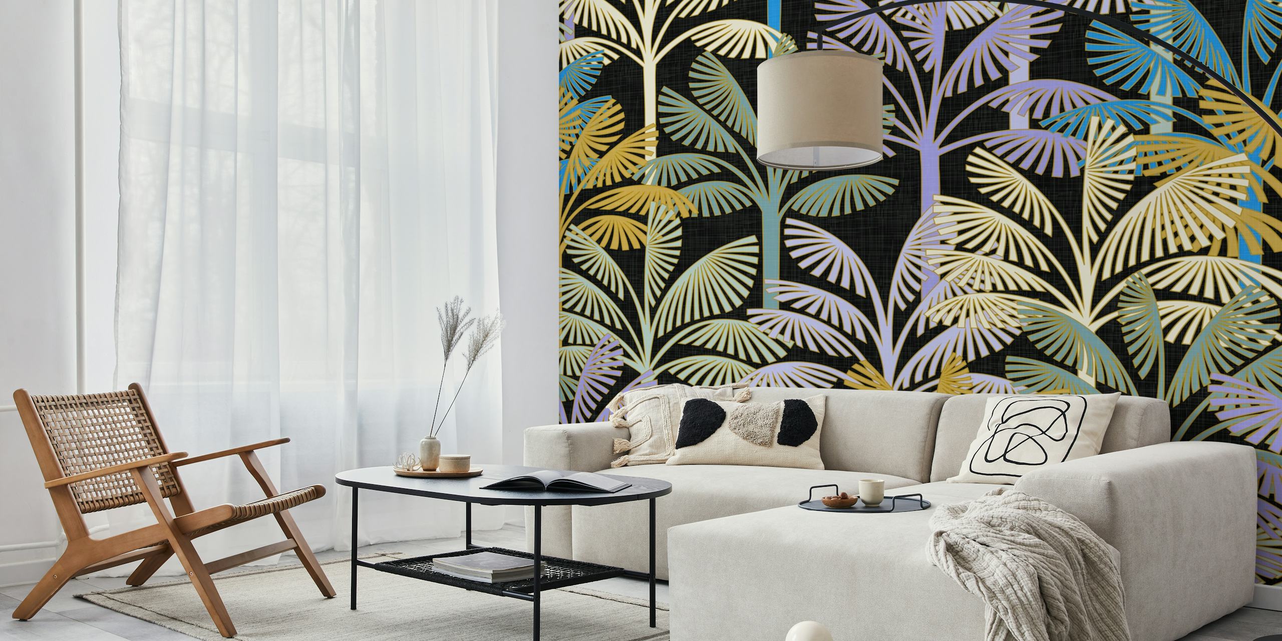 Magical Jungle No.08 wallpaper in a room