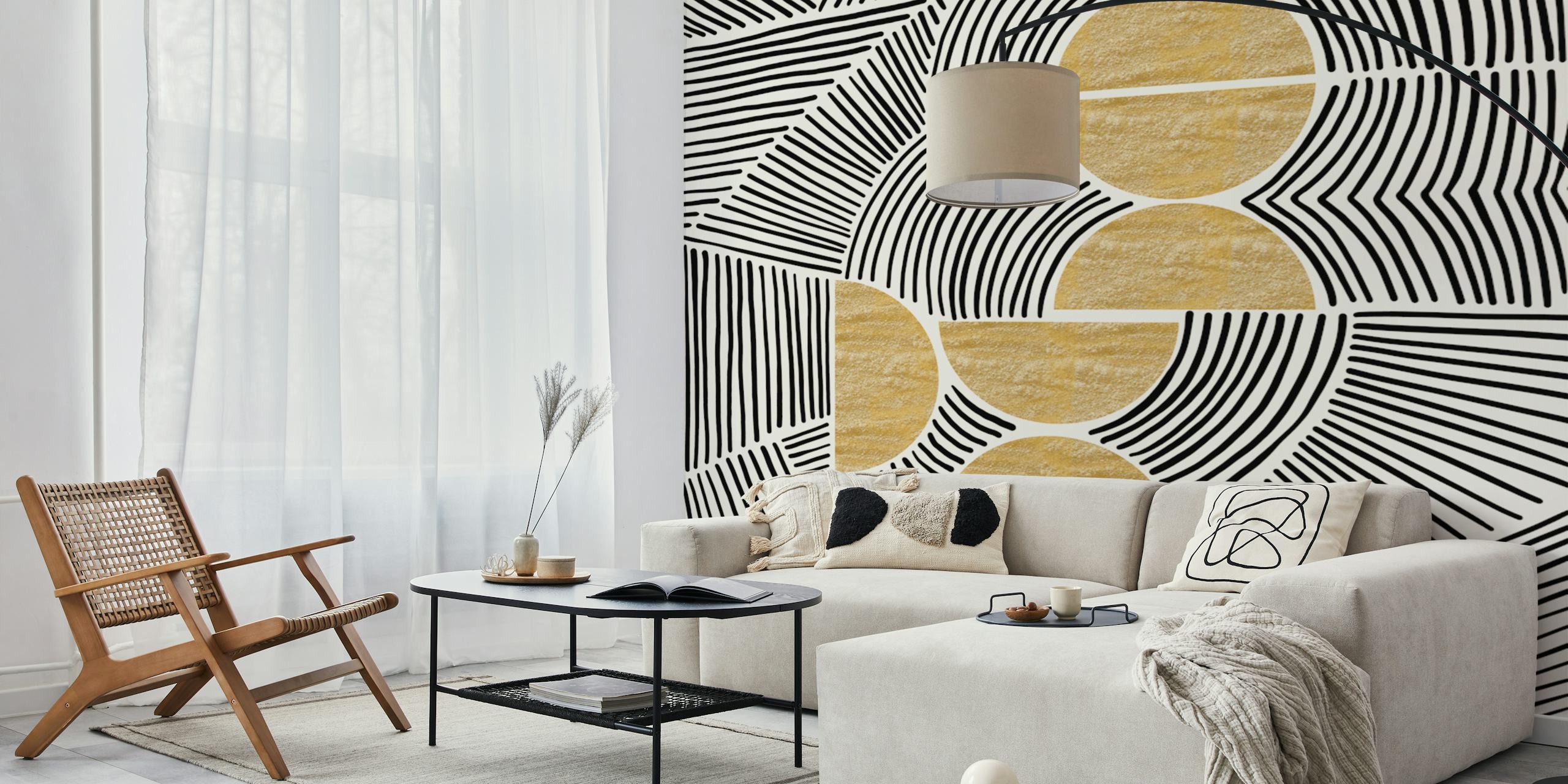 Bauhaus - Tribal wallpaper in a room