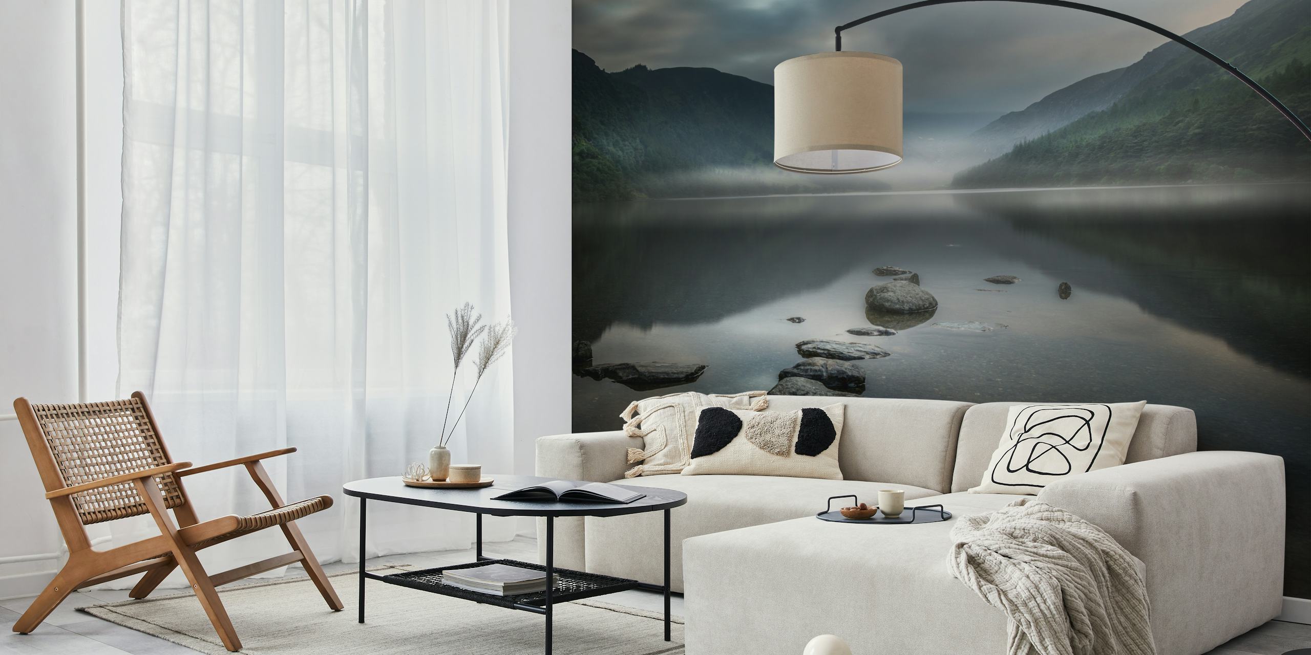 Silent Valley wallpaper in a serene room