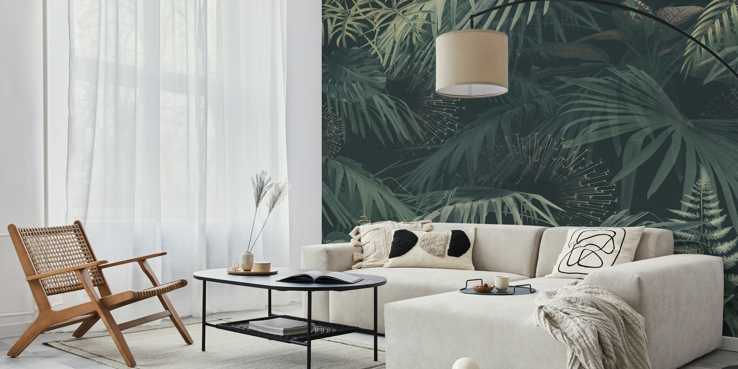Lush Greenery Oasis in een kamer