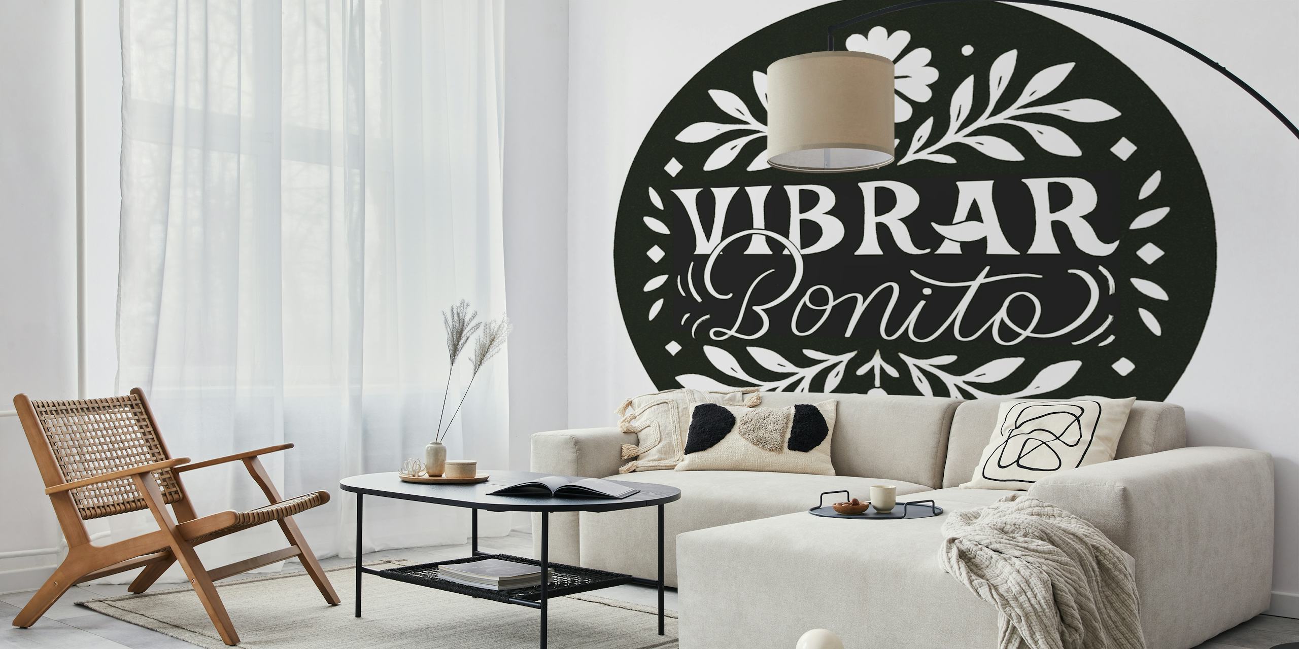Vibrar Bonito wallpaper displayed in a room