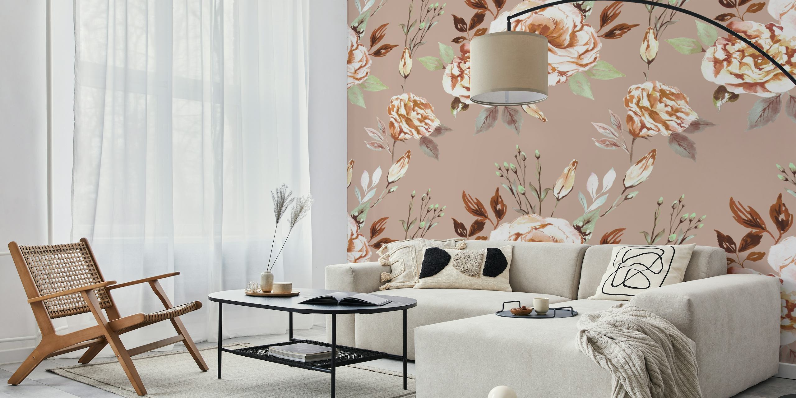 Shabby Floral Pattern M wallpaper