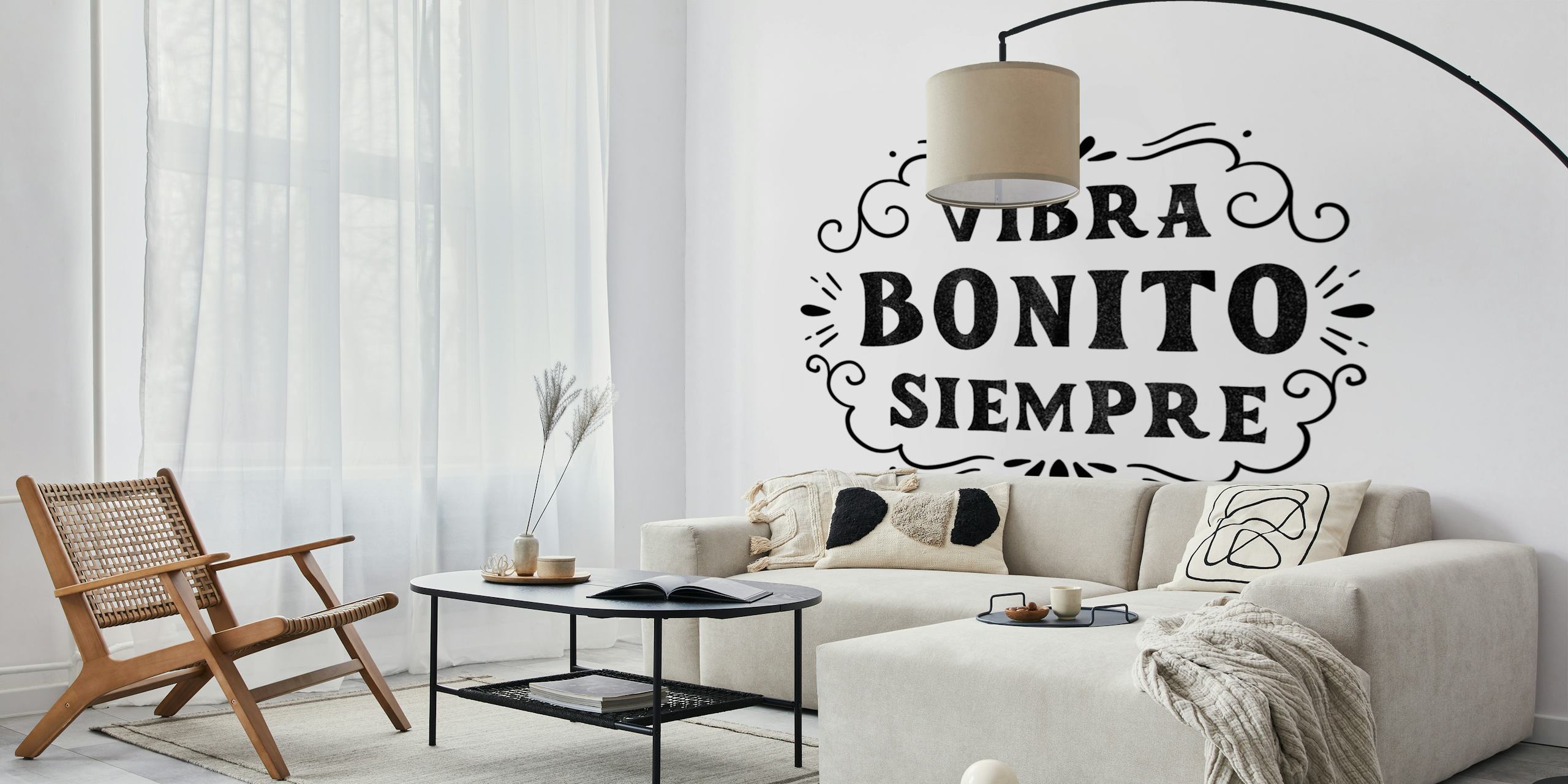 Vibra Bonito siempre wallpaper showcased in a room