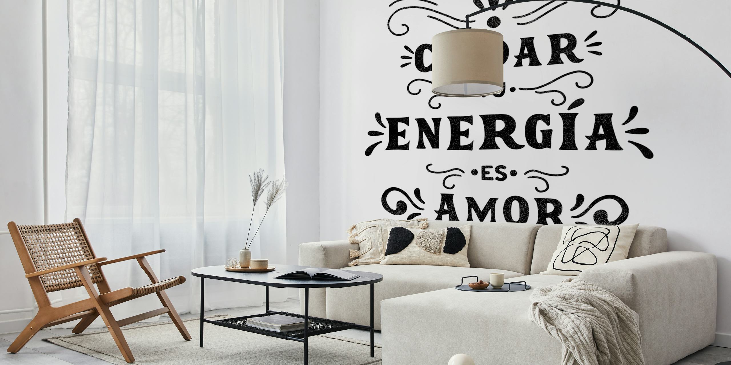 Cuidar tu energía es amor propio wallpaper in a room