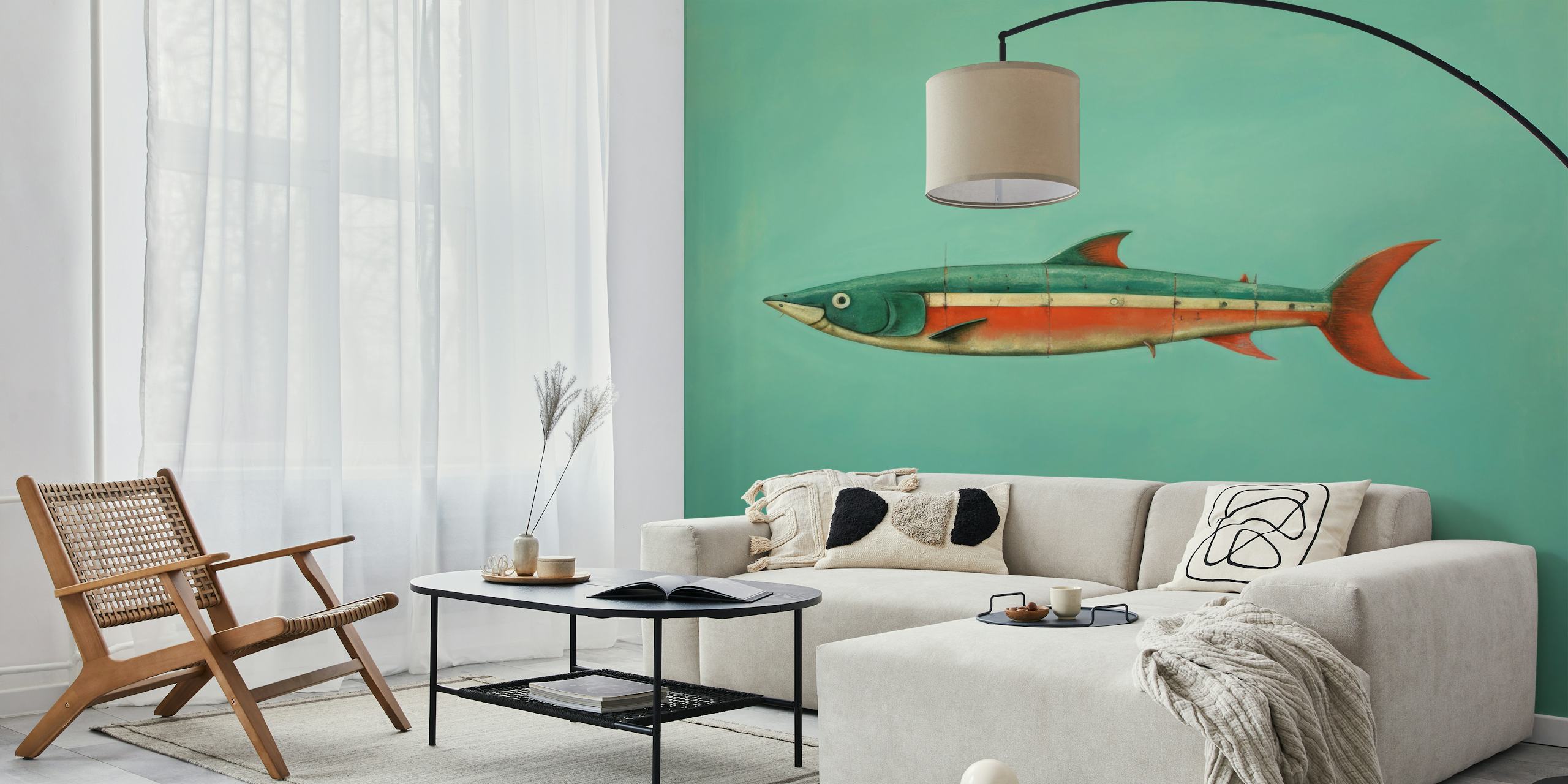 Minimal Sardine tapeta u sobi
