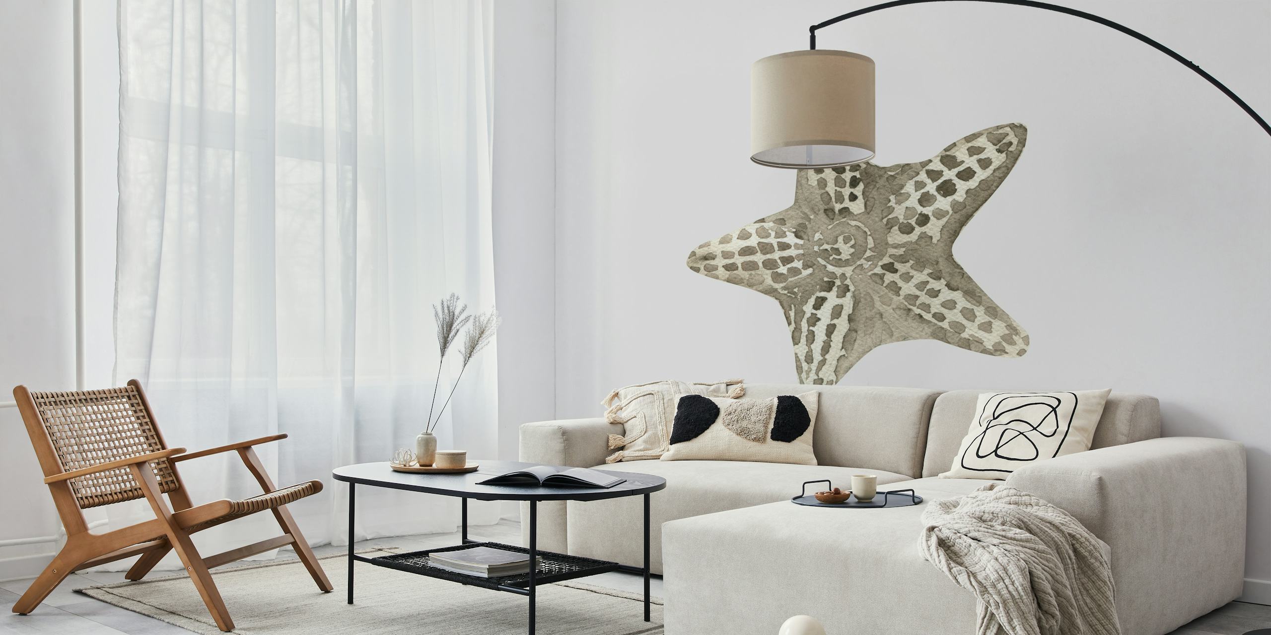 Gentle Starfish wallpaper i et rumindretning