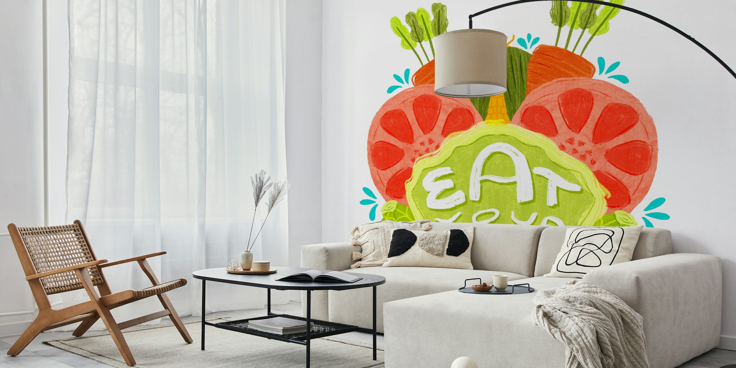 Eat More Vegetables tapetdesign
