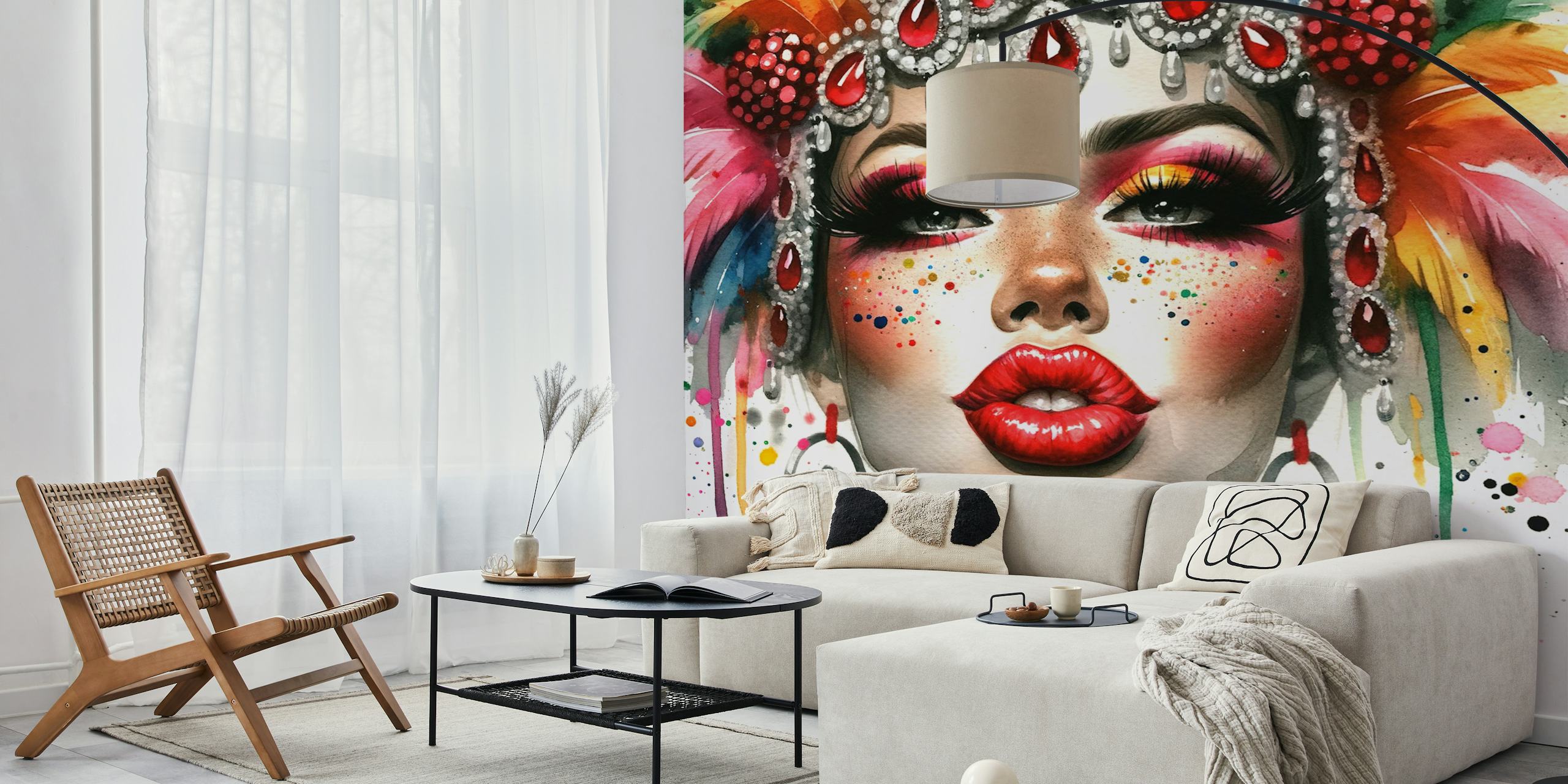 Carnival Muse of Rio wallpaper in a room
