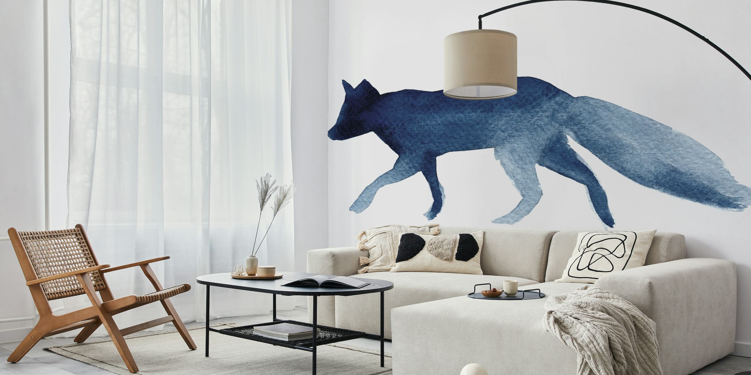 Blue Fox behang