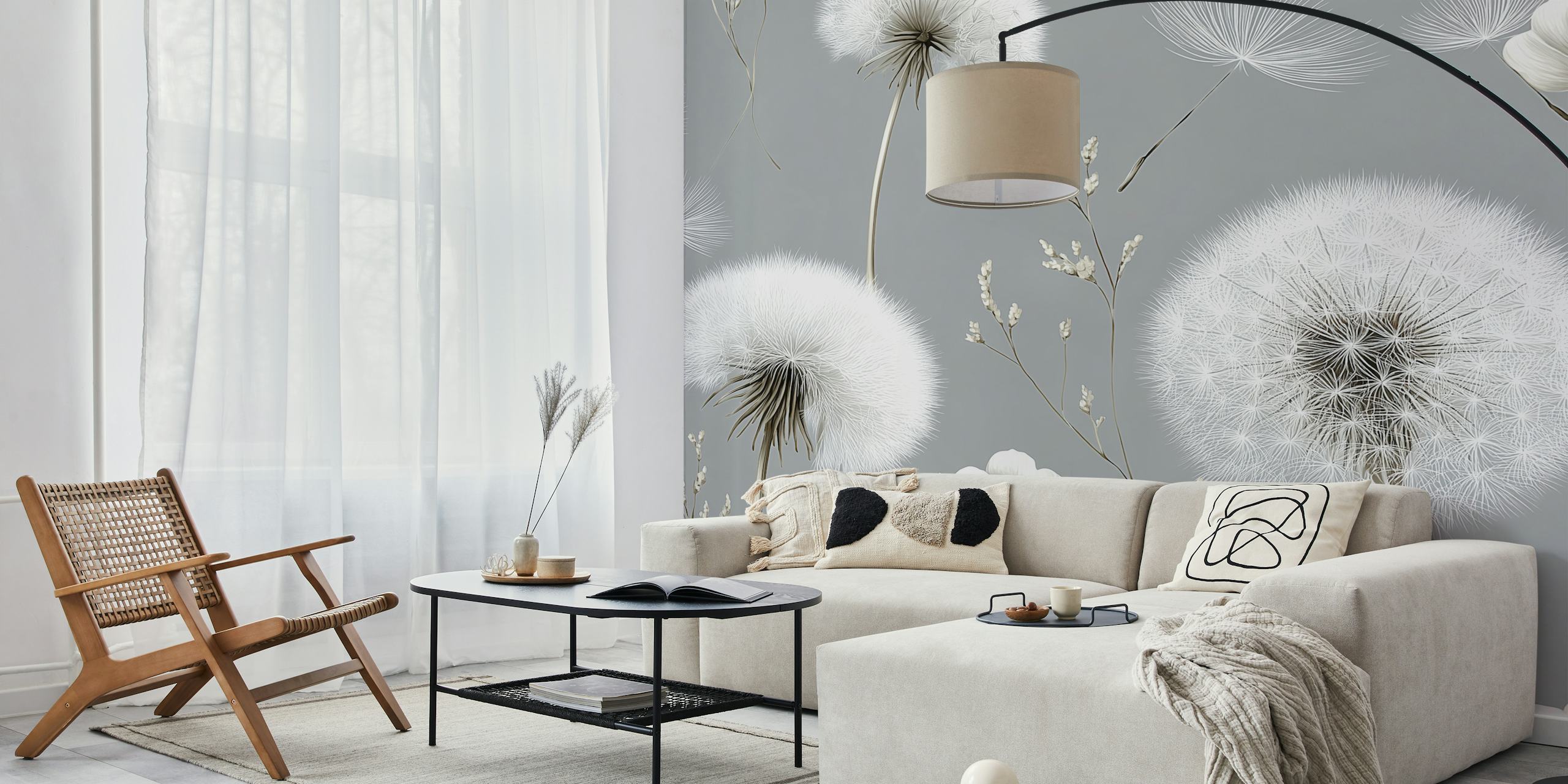 Dandelion Dreams wallpaper in a room