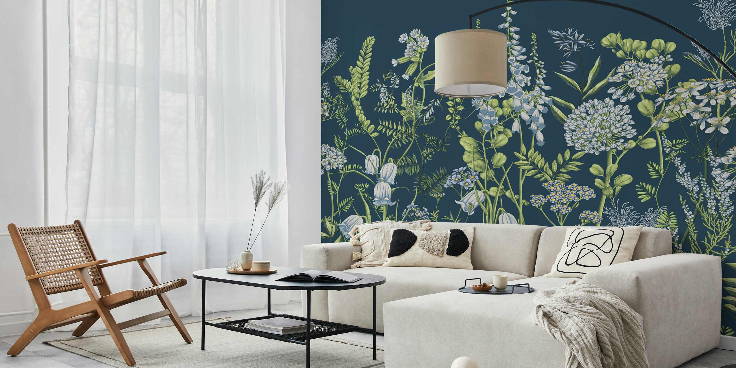 Botany 10 cvjetni wallpaper u sobi