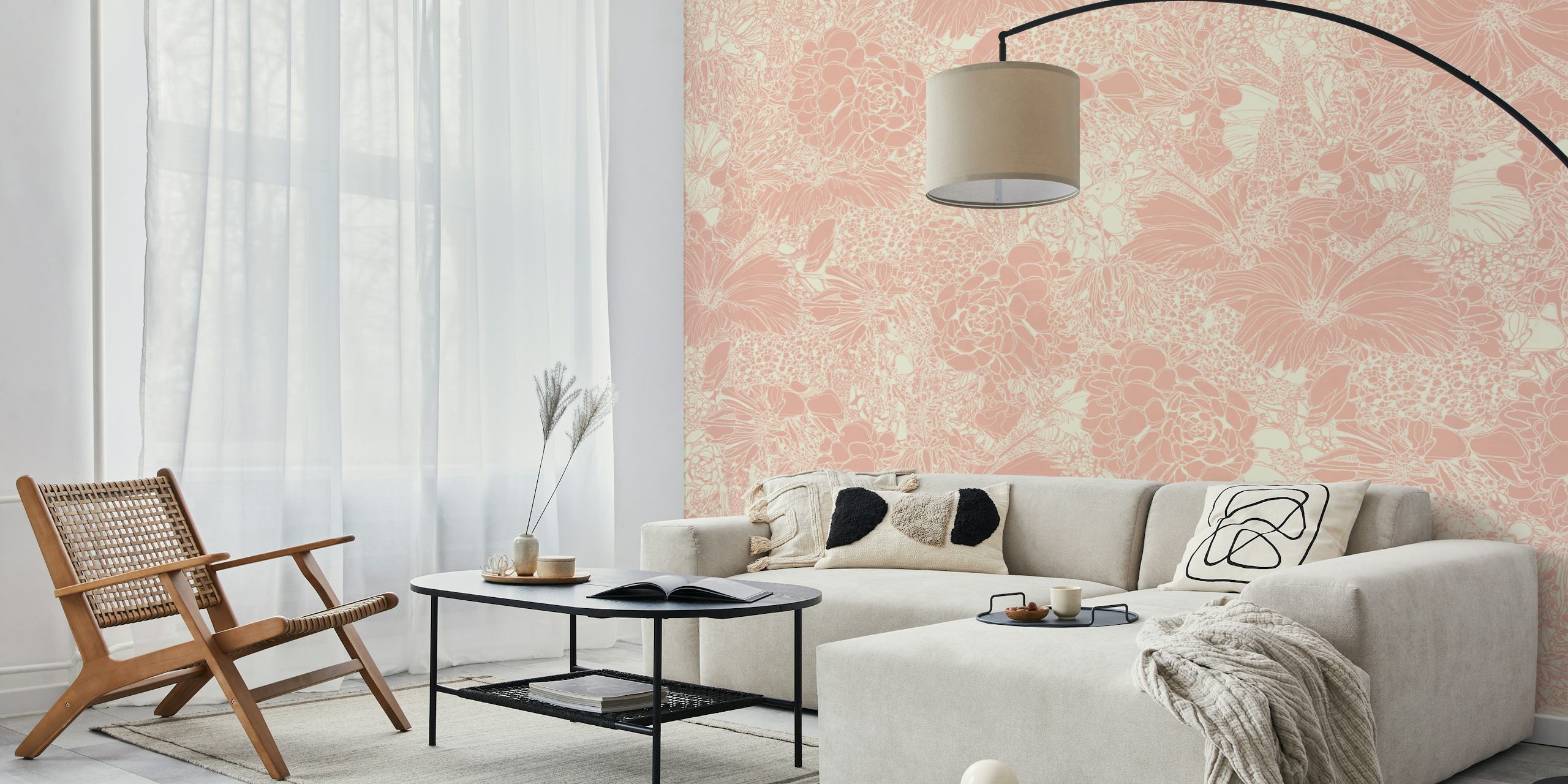 Tapeta Delicate Blossom Vibe v pokoji